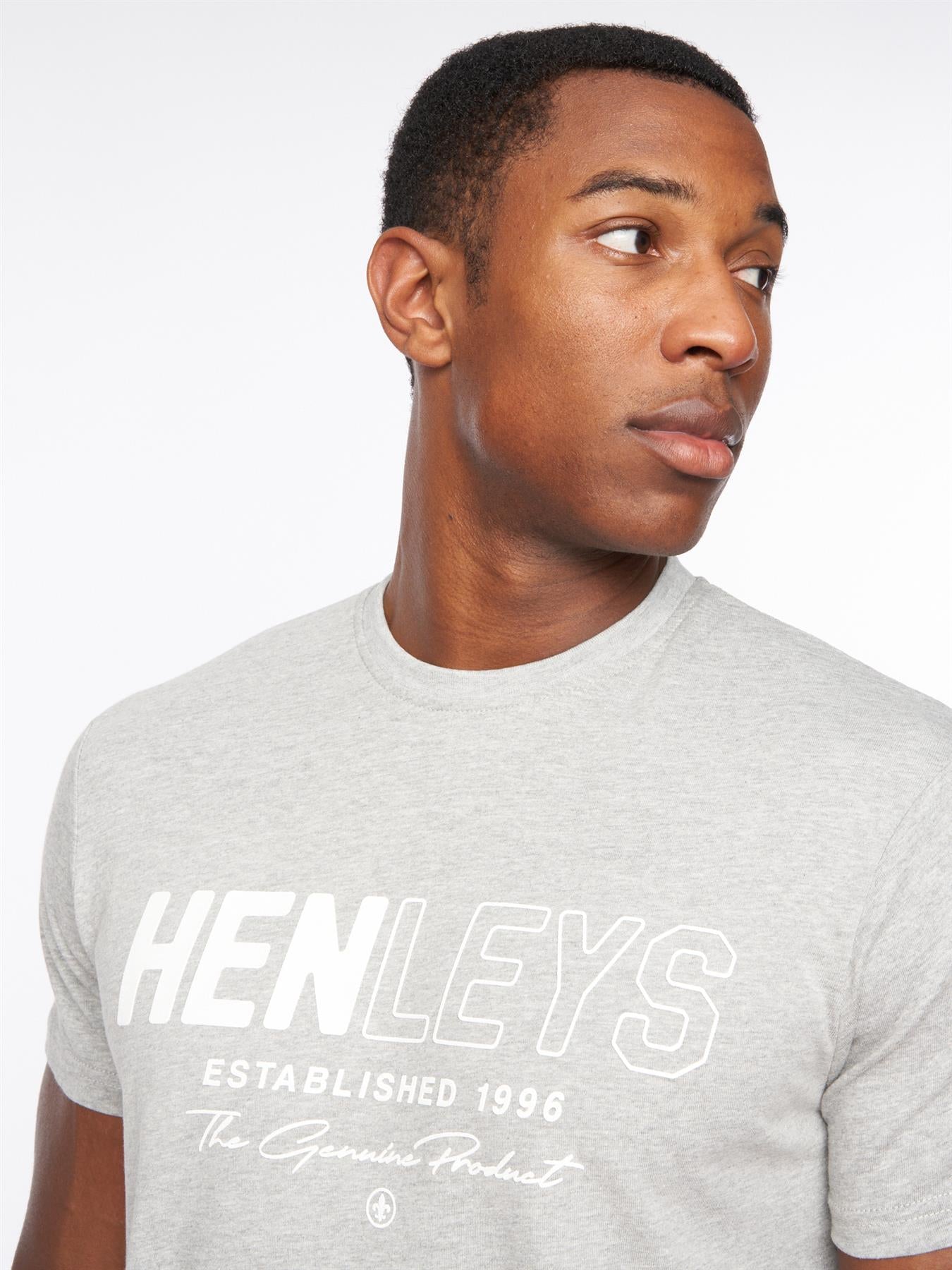 Mens Melvern T-Shirt Grey Marl
