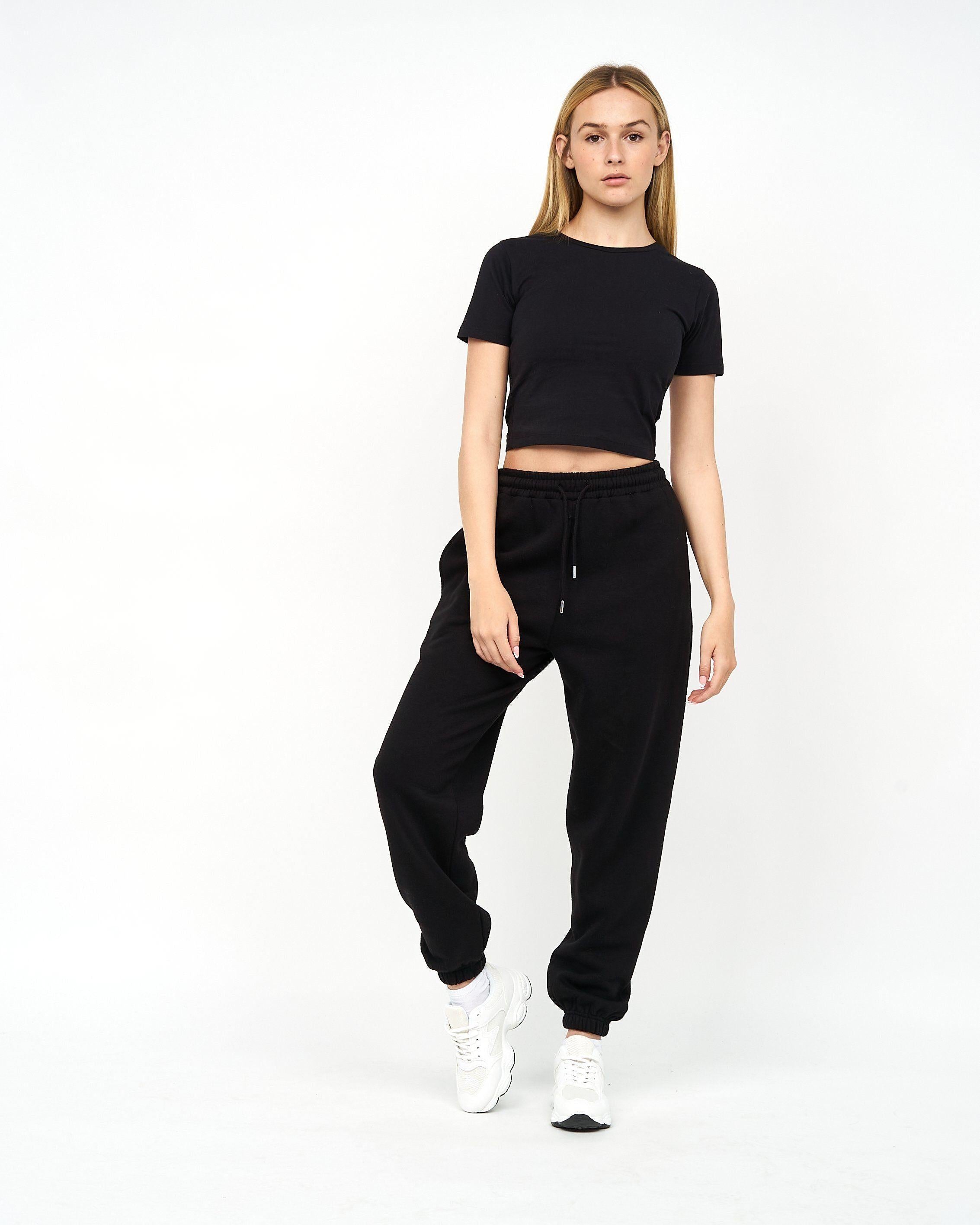 Womens Tilly Crop T-Shirt Black