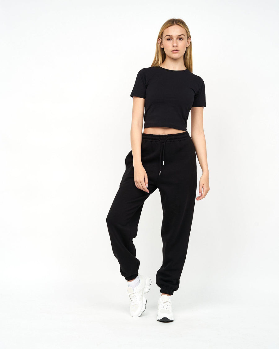 Womens Tilly Crop T-Shirt Black