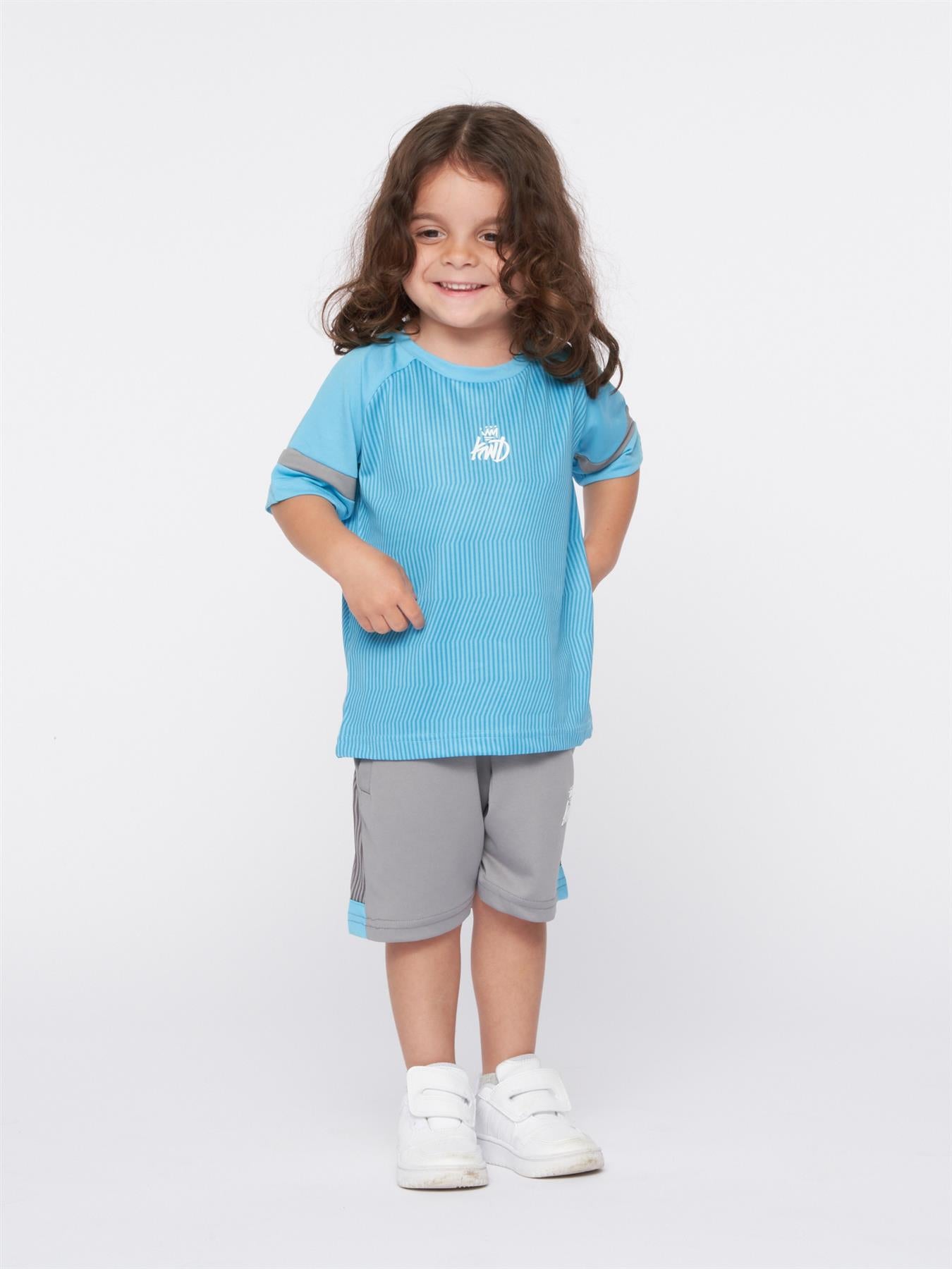 Zadar T-Shirt & Short Blue / Sharkskin