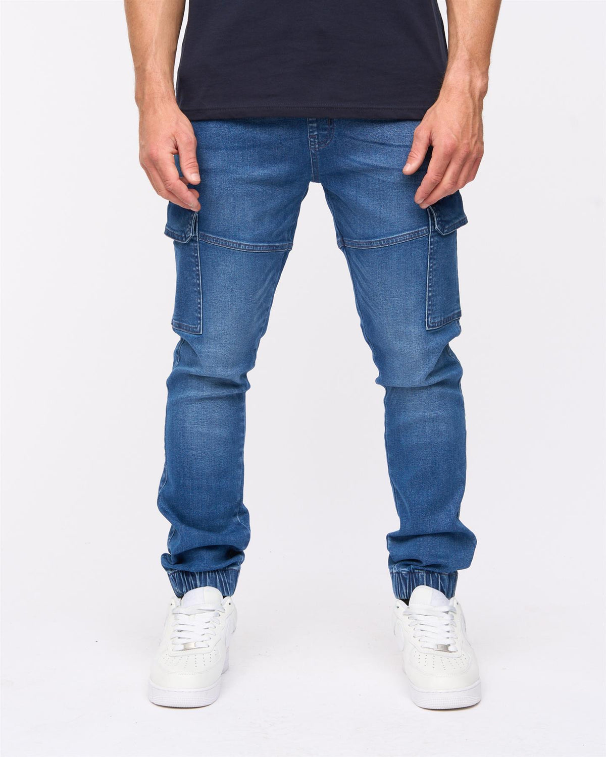 Malimore Cargo Cuff Jeans Wash