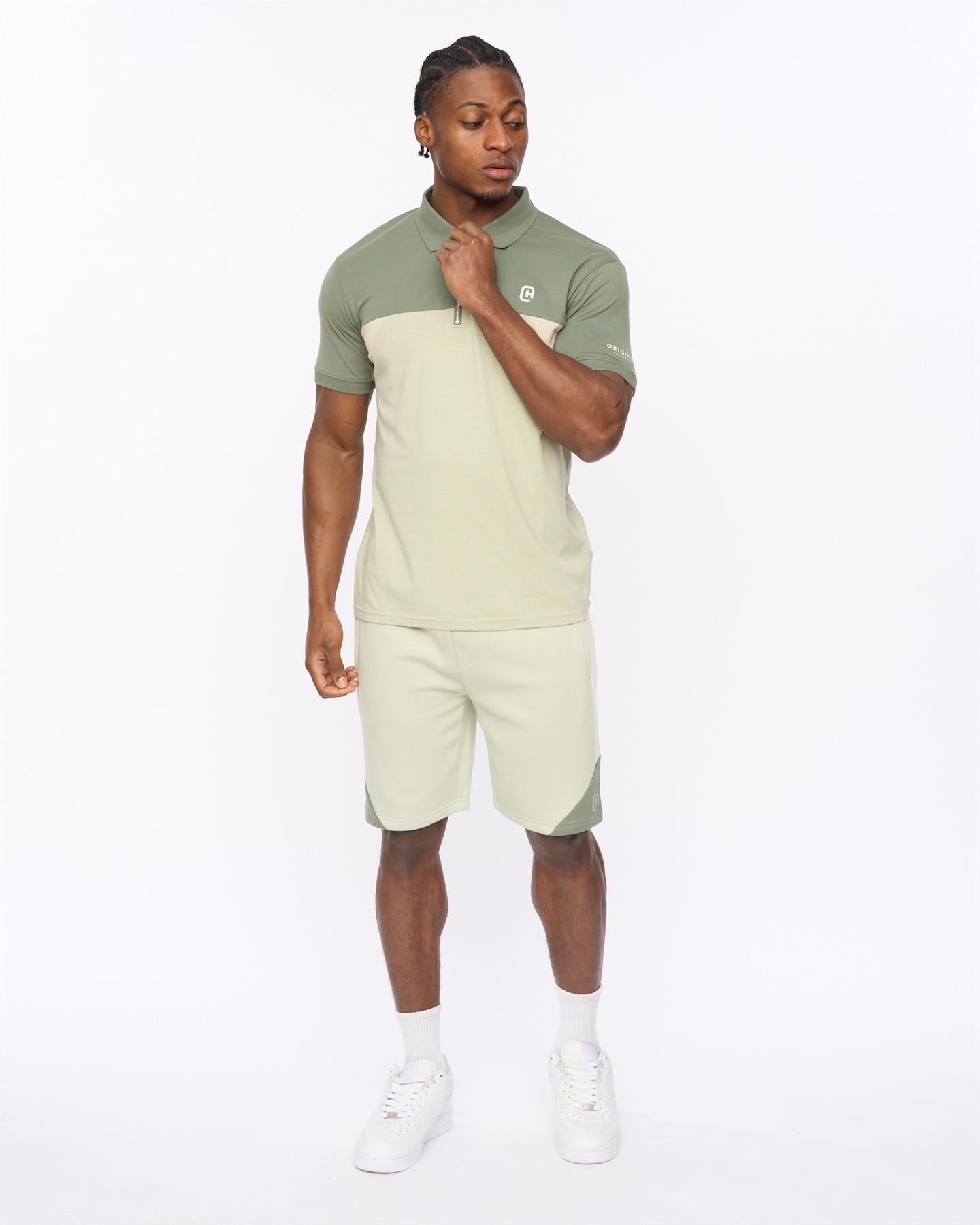 Mens Castlebay Polo Light Olive