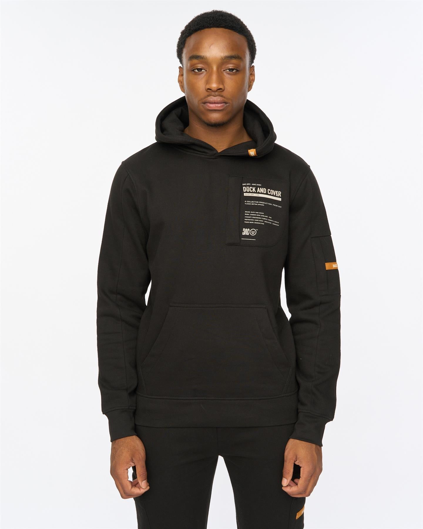 Mens Adamsberg Hoodie & Joggers Set Black