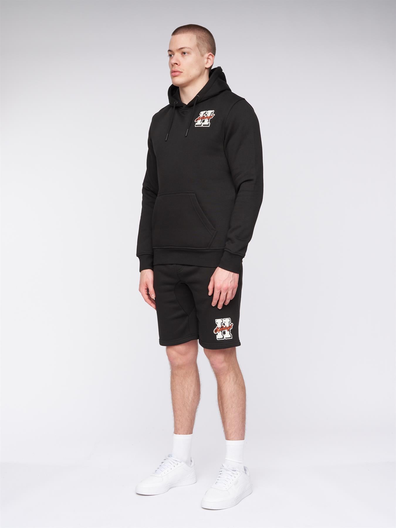 Mens Aitchen Hoodie Black