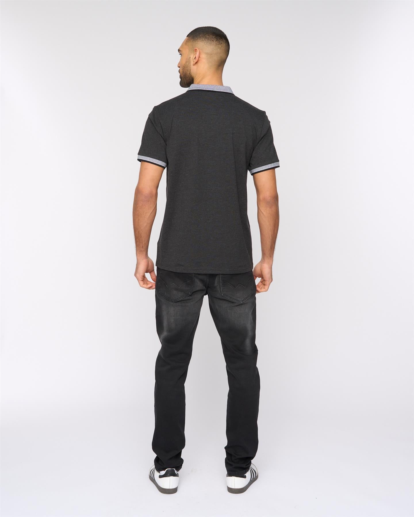Mens Eastbrook Polo Charcoal Marl