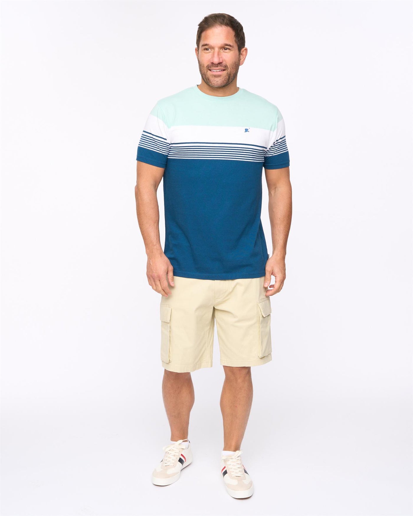 Mens Seaford Cargo Shorts Stone