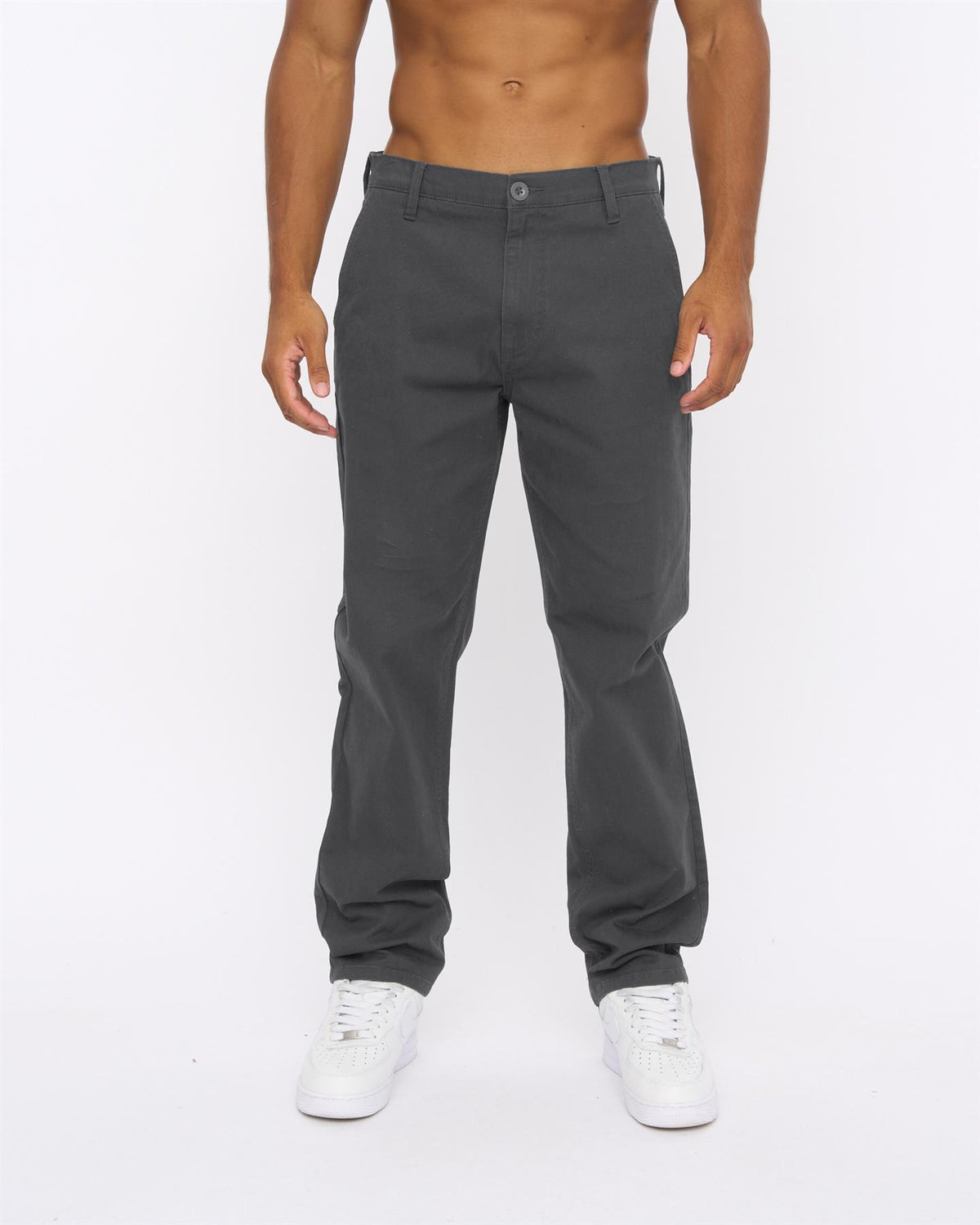 Mens Chalford Baggy Chinos Anthracite
