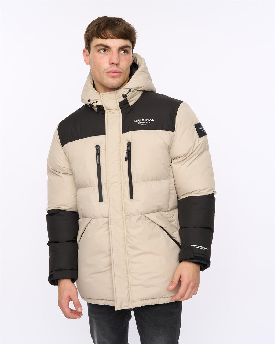 Mens Squadage Panel Jacket Stone