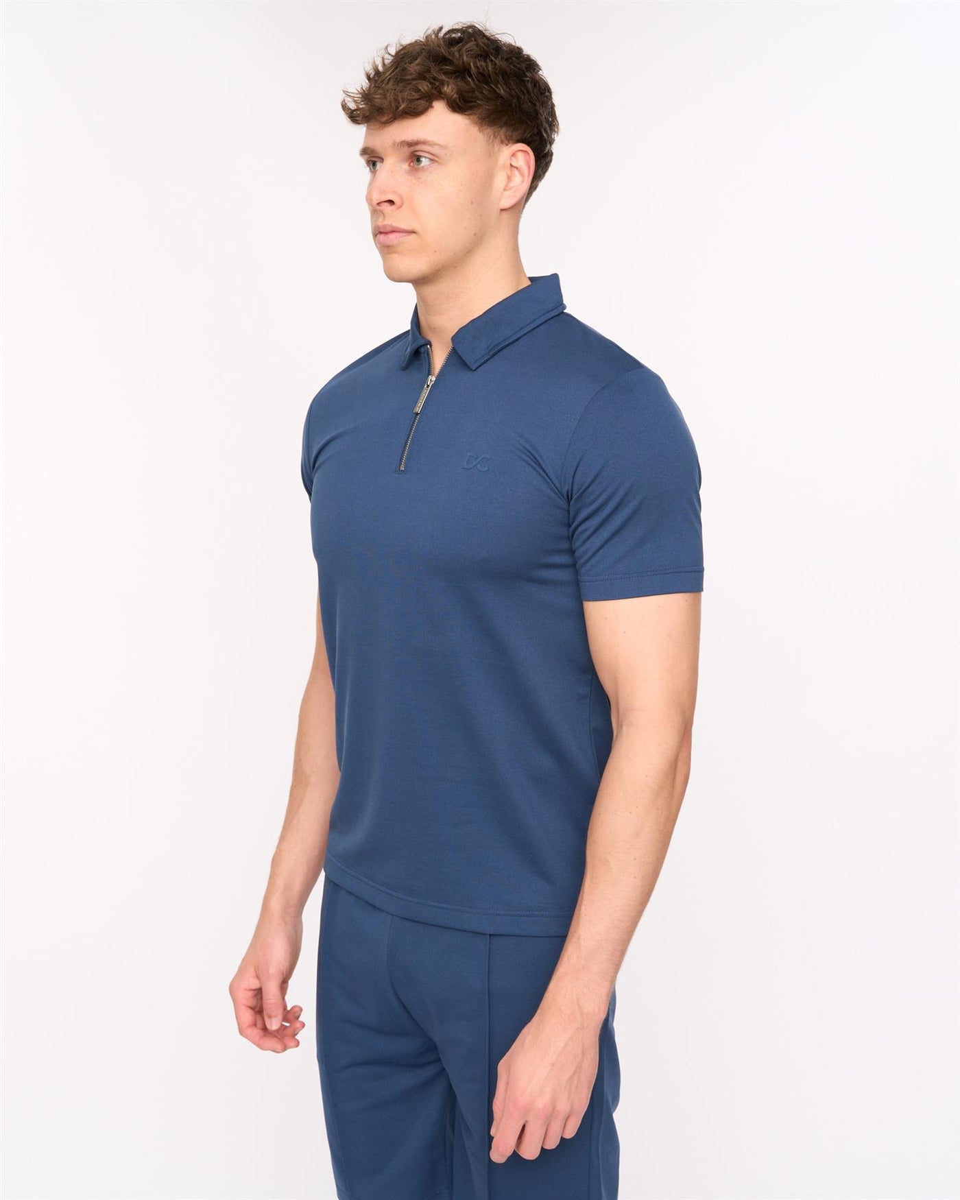 Mens Medford Polo & Shorts Set Navy