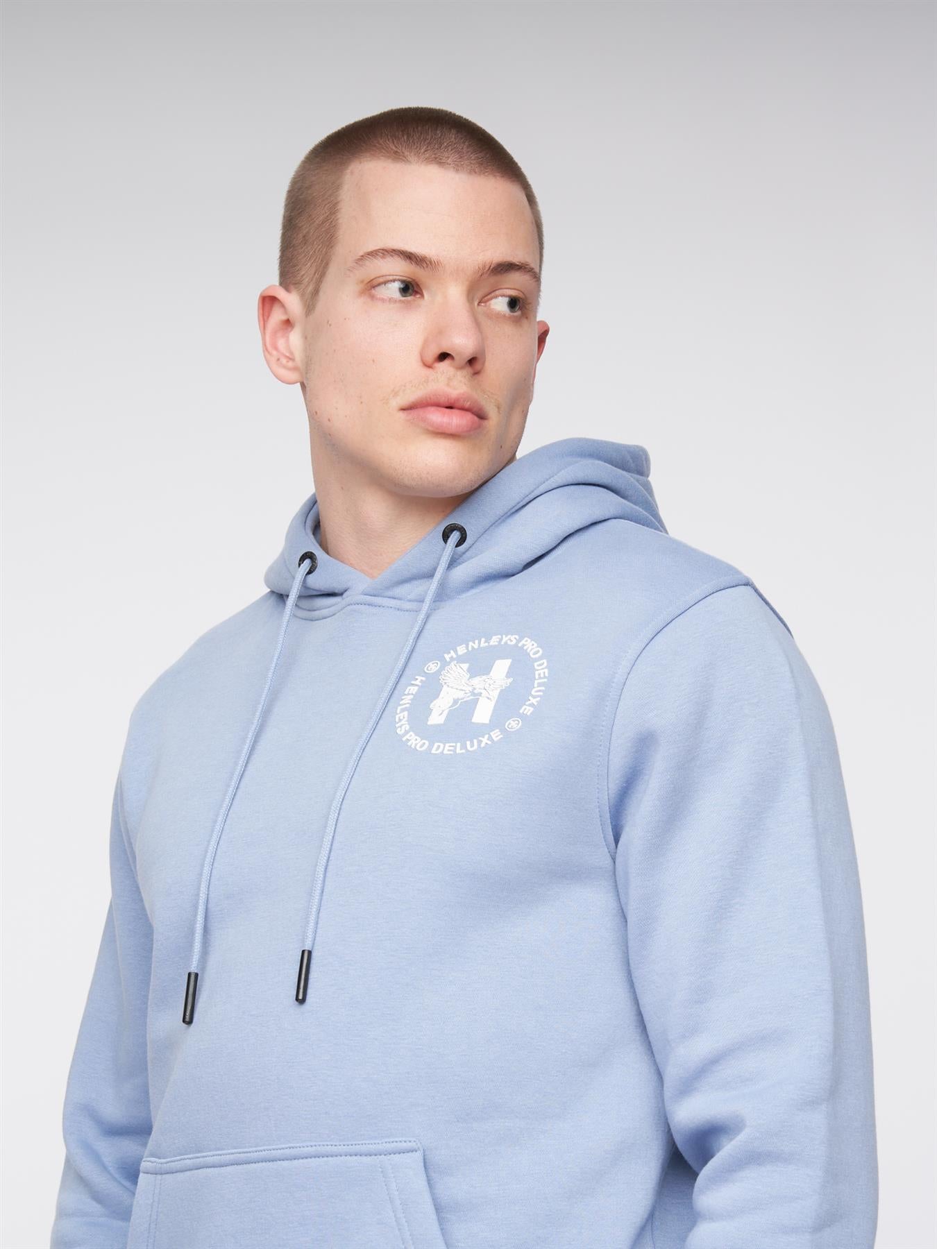 Mens Metafone Hoodie Steel Blue