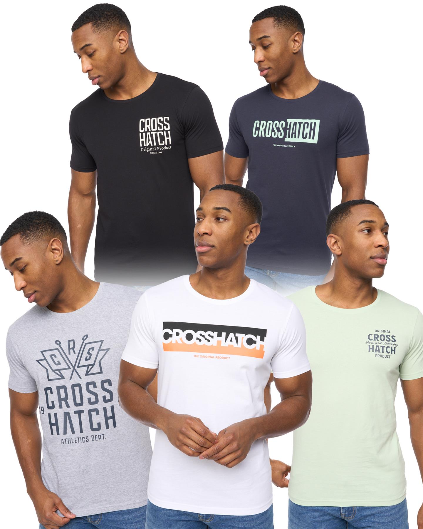 Mens Logotime T-Shirt 5pk Assorted