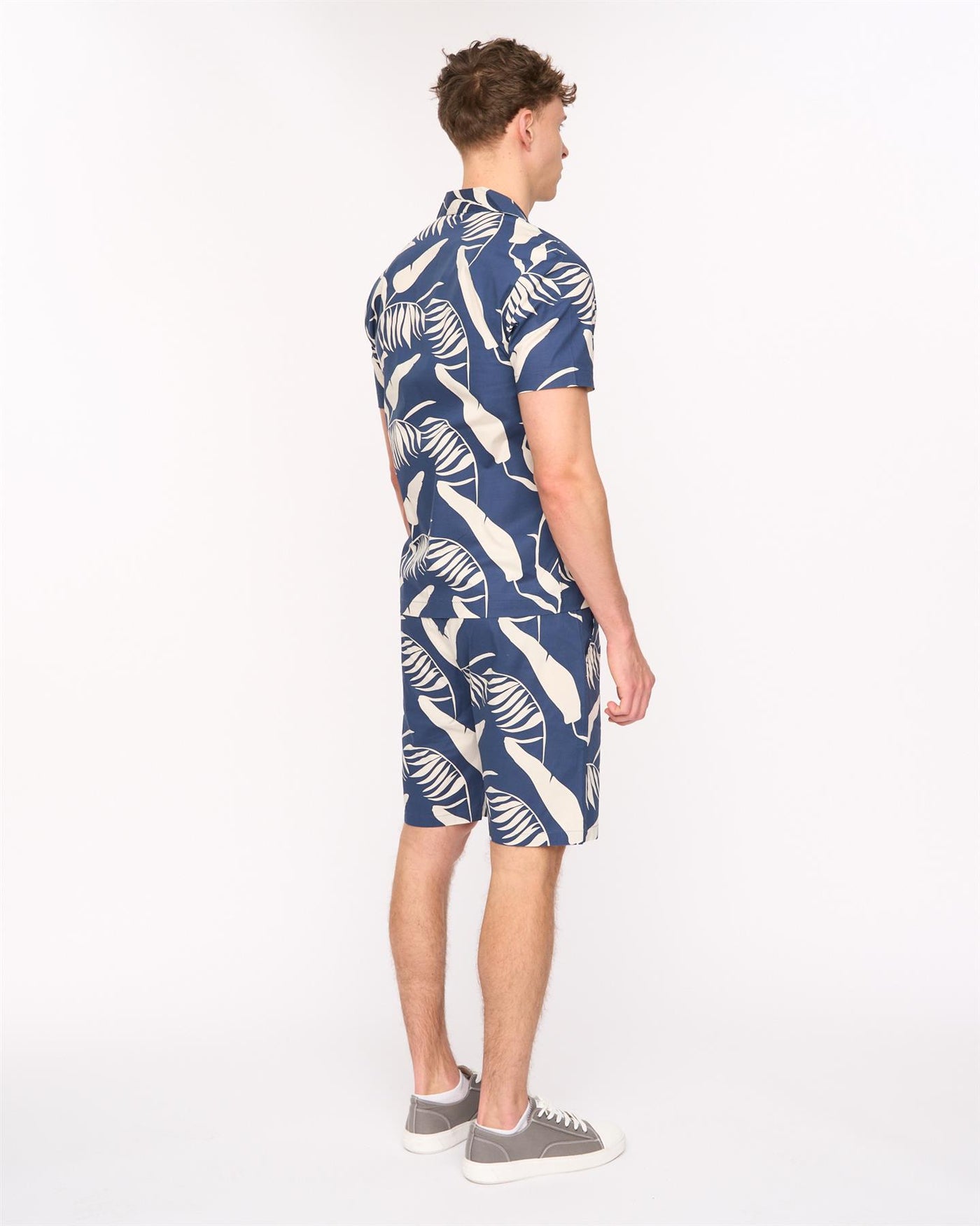 Mens Hopkinton Shirt & Shorts Set Navy