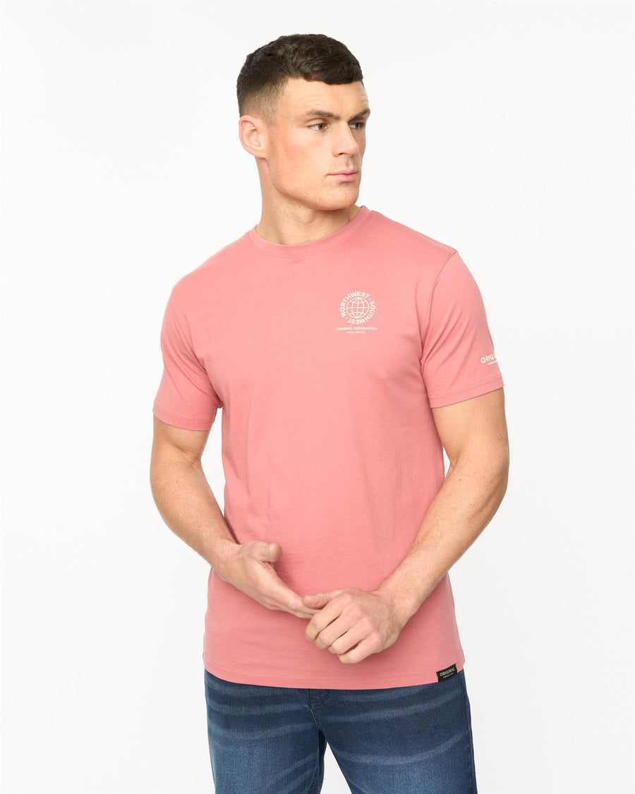 Mens Chittingtons T-Shirt Pink