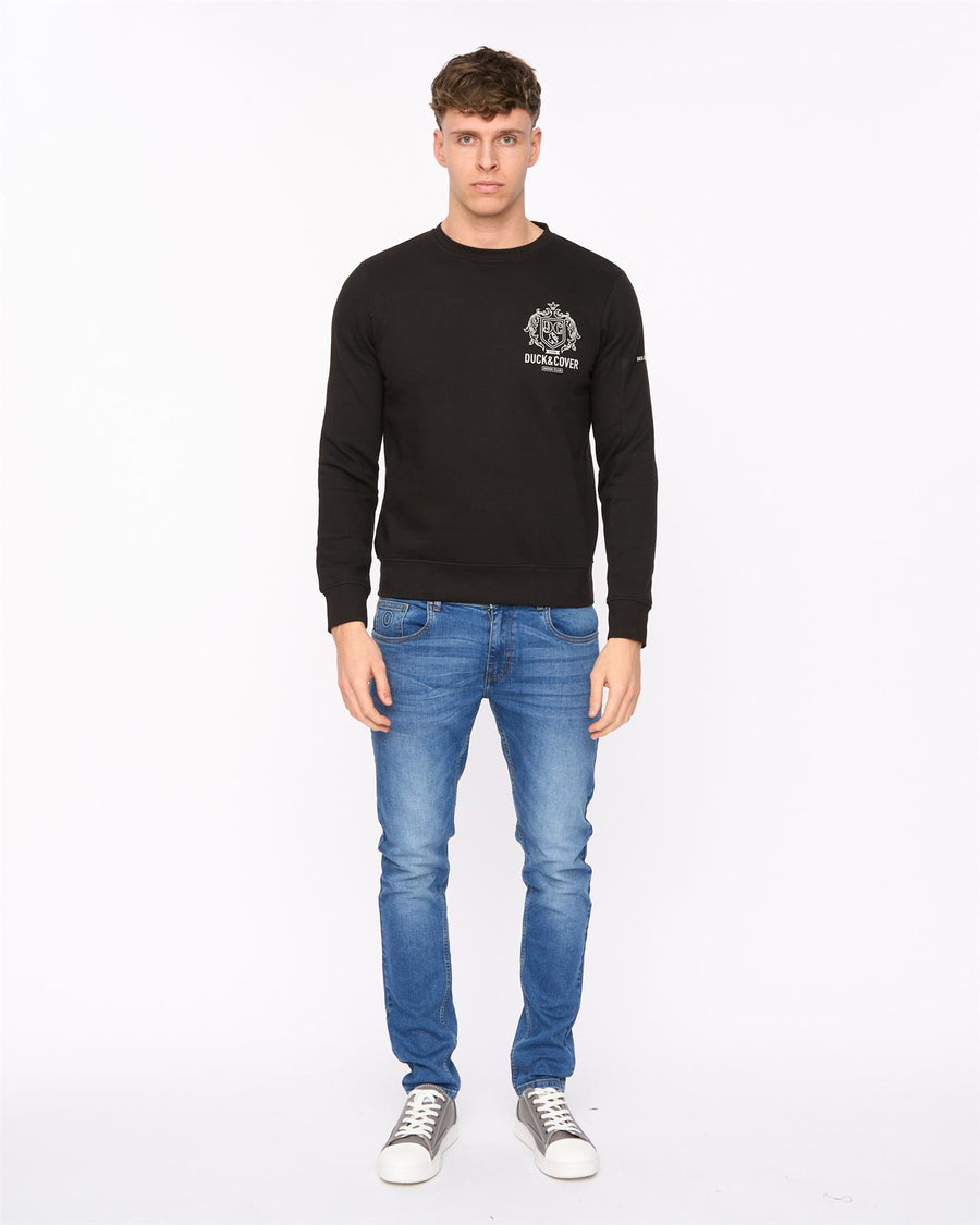 Mens Stoneham Crew Sweat Black