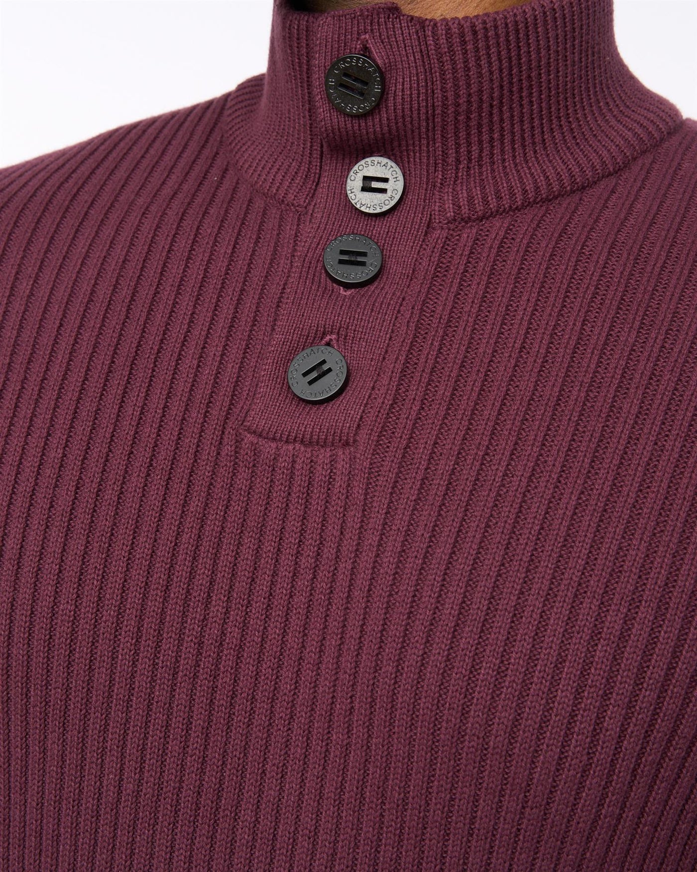 Mens Wellburys Chunky Knit Raisin