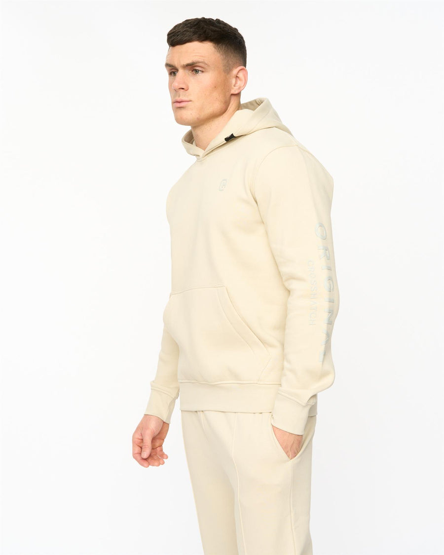 Mens Crufton Hoodie Light Stone