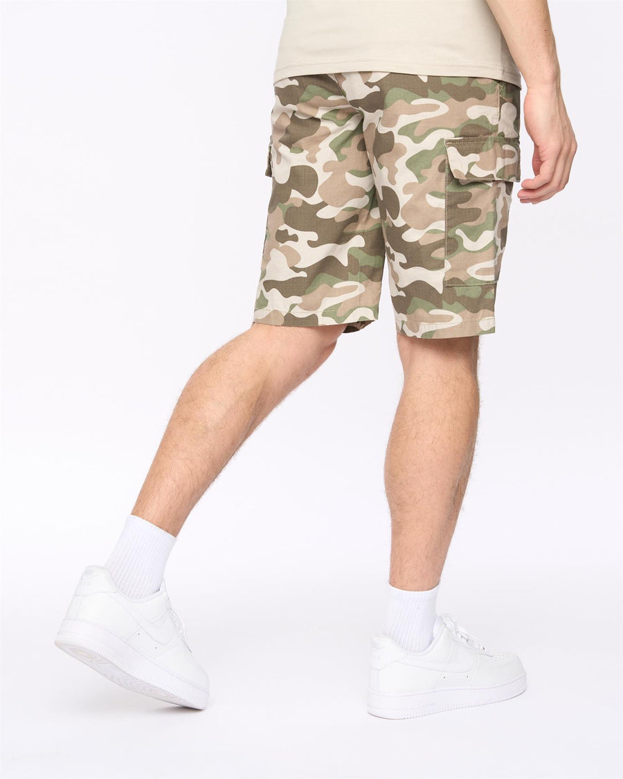 Mens Camtort Camo Shorts Pebble