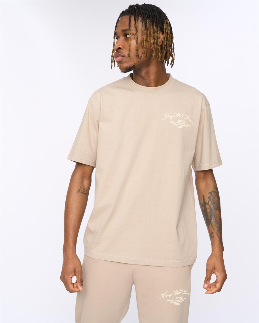 Mens Arch Oversized T-Shirt Stone