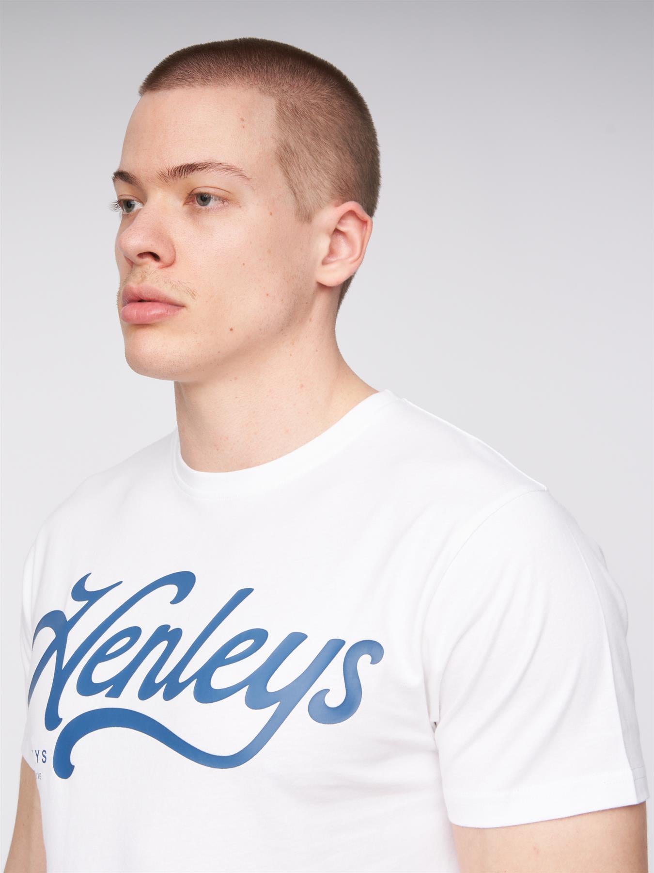 Mens Scripthen T-Shirt White