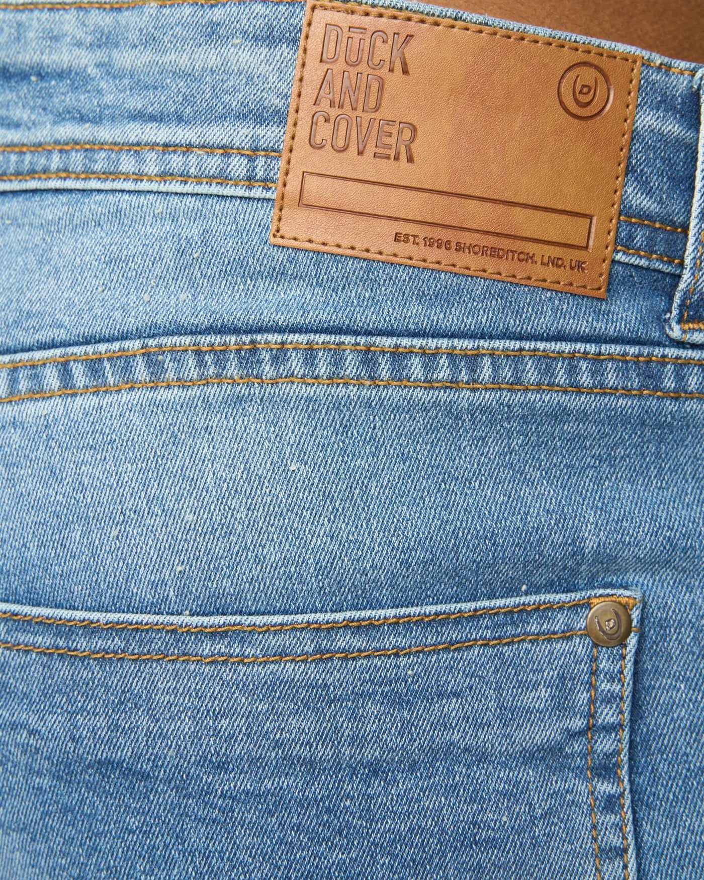 Mens Janstar Straight Leg Jeans Stone Wash