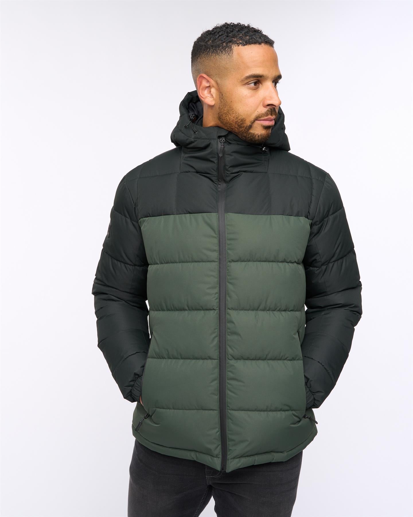 Archdale Puffer Jacket Dark Olive/Olive