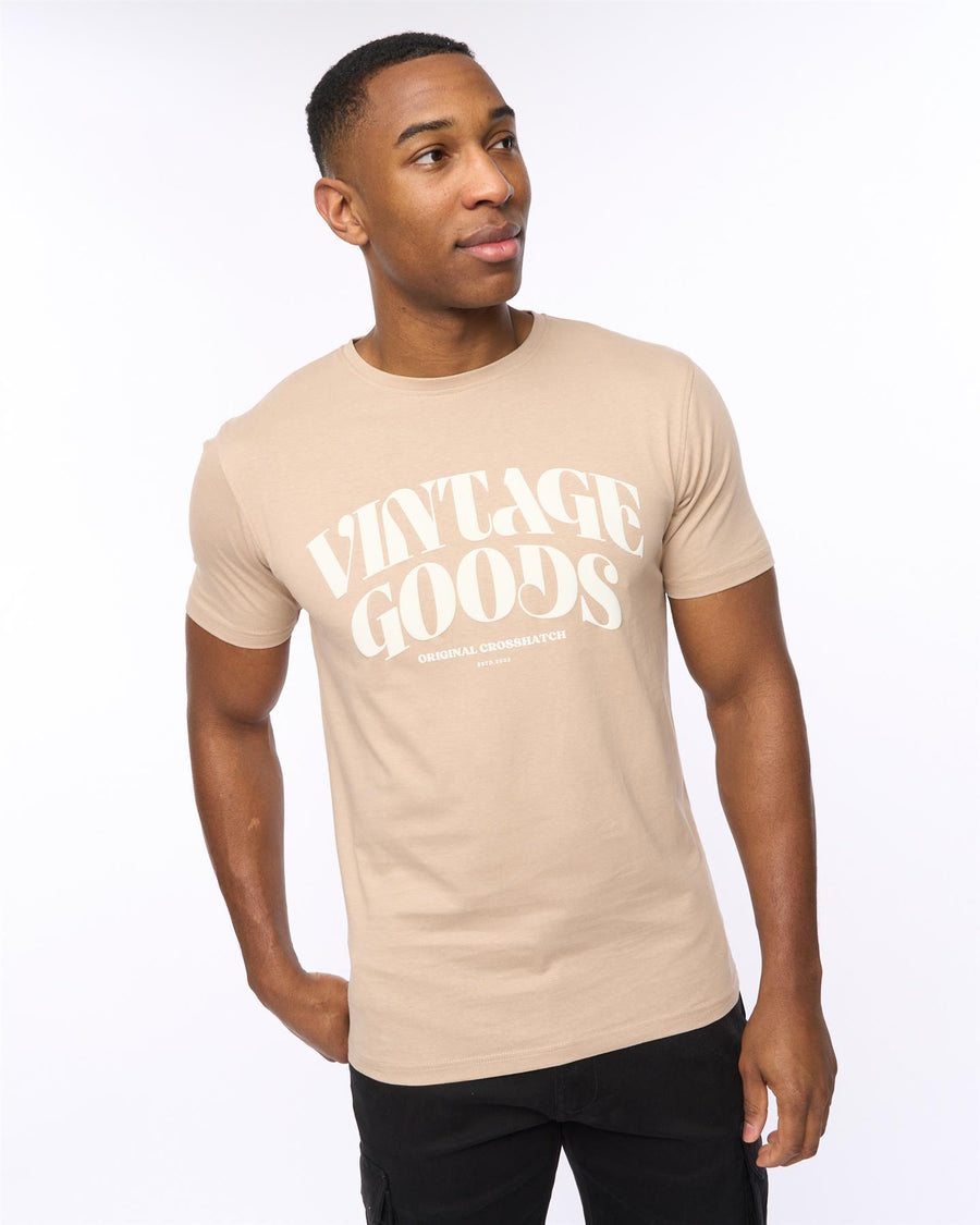 Mens Wilsby T-Shirt Stone