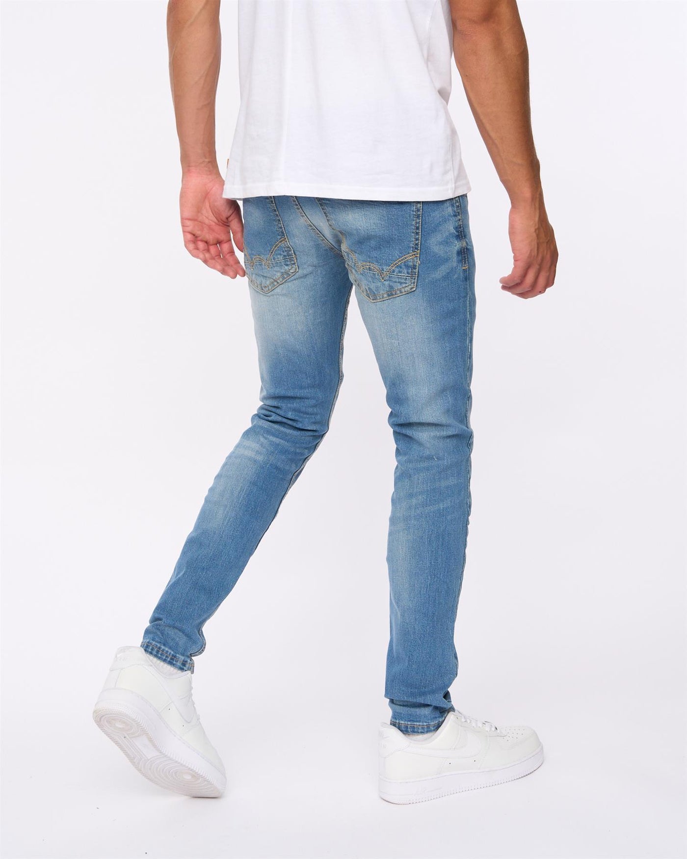 Mens Maylead Slim Fit Jeans Light Wash