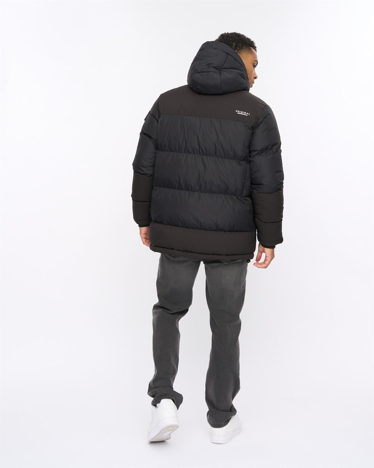 Mens Squadage Panel Jacket Black