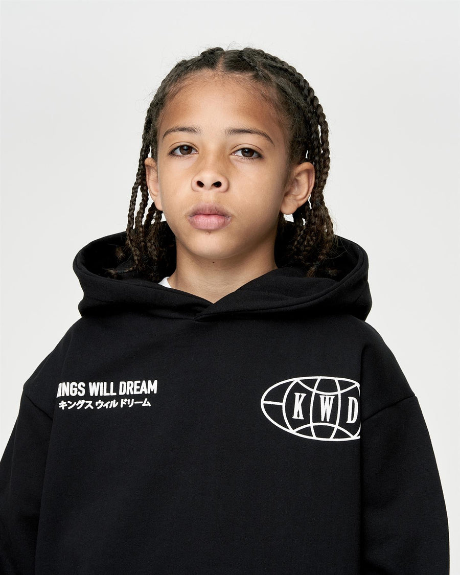 Kids Boys Studio Duo Line Hoodie Black