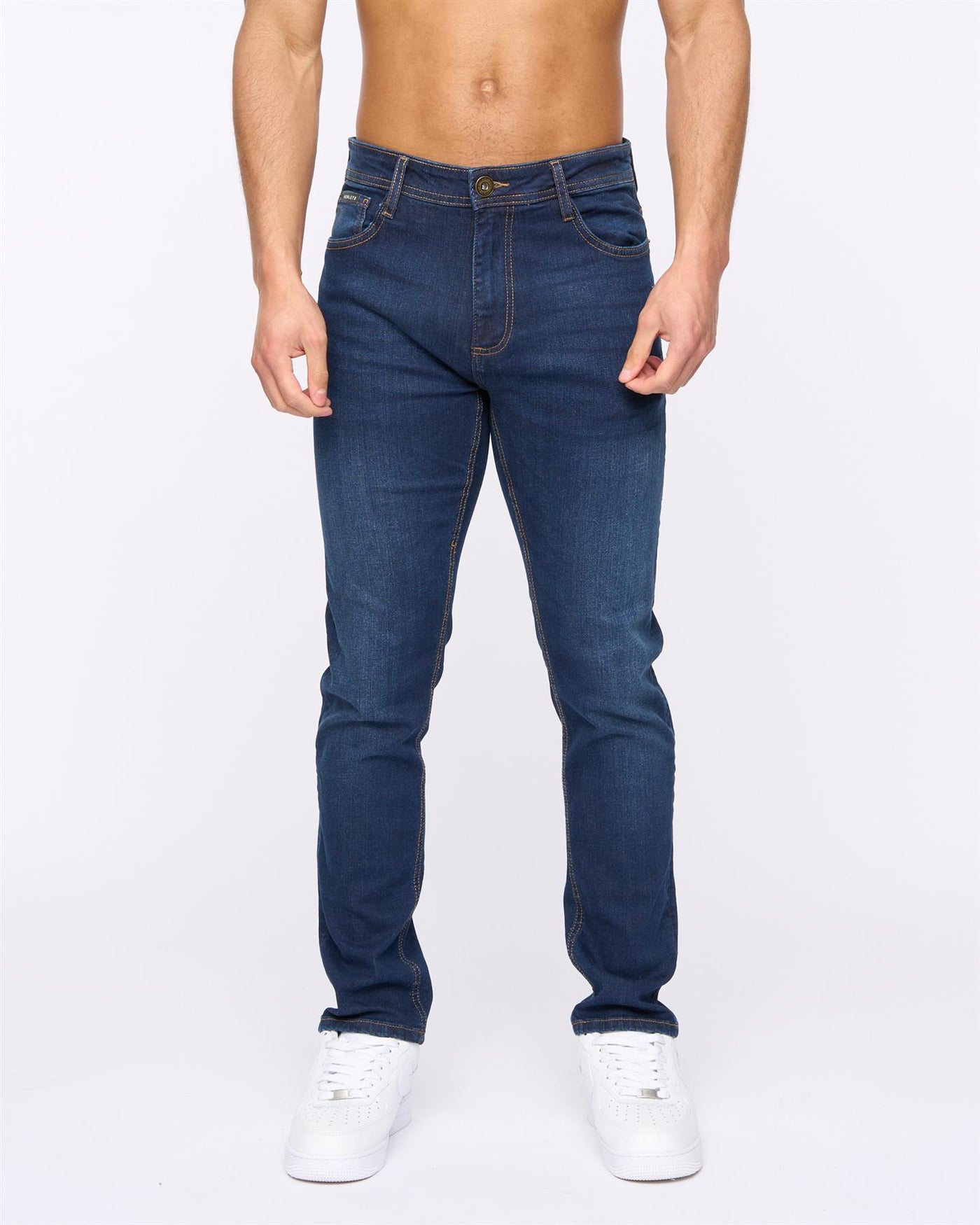 Mens Craze Comfort Fit Jeans Dark Wash