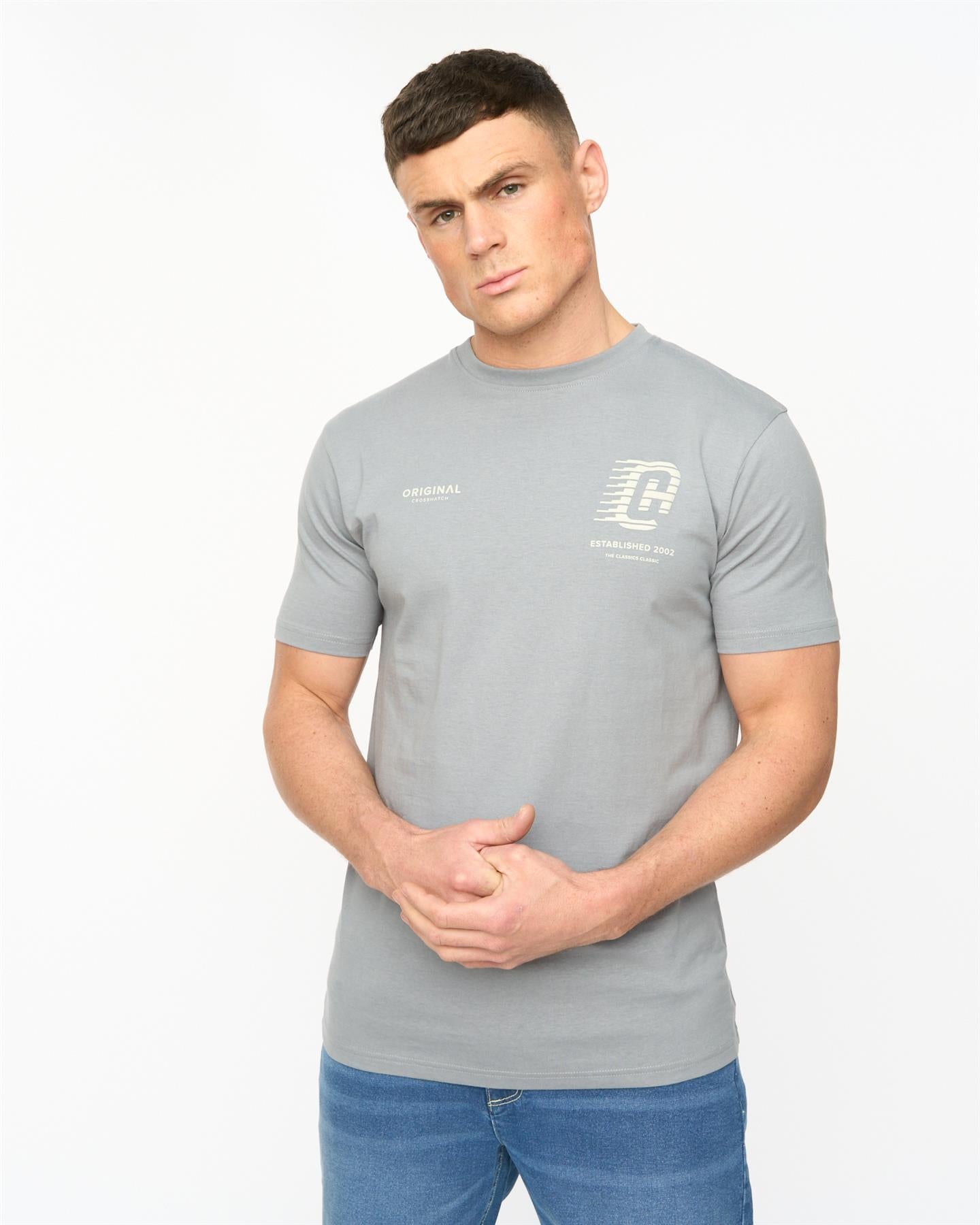 Mens Morville T-Shirt Steel Blue