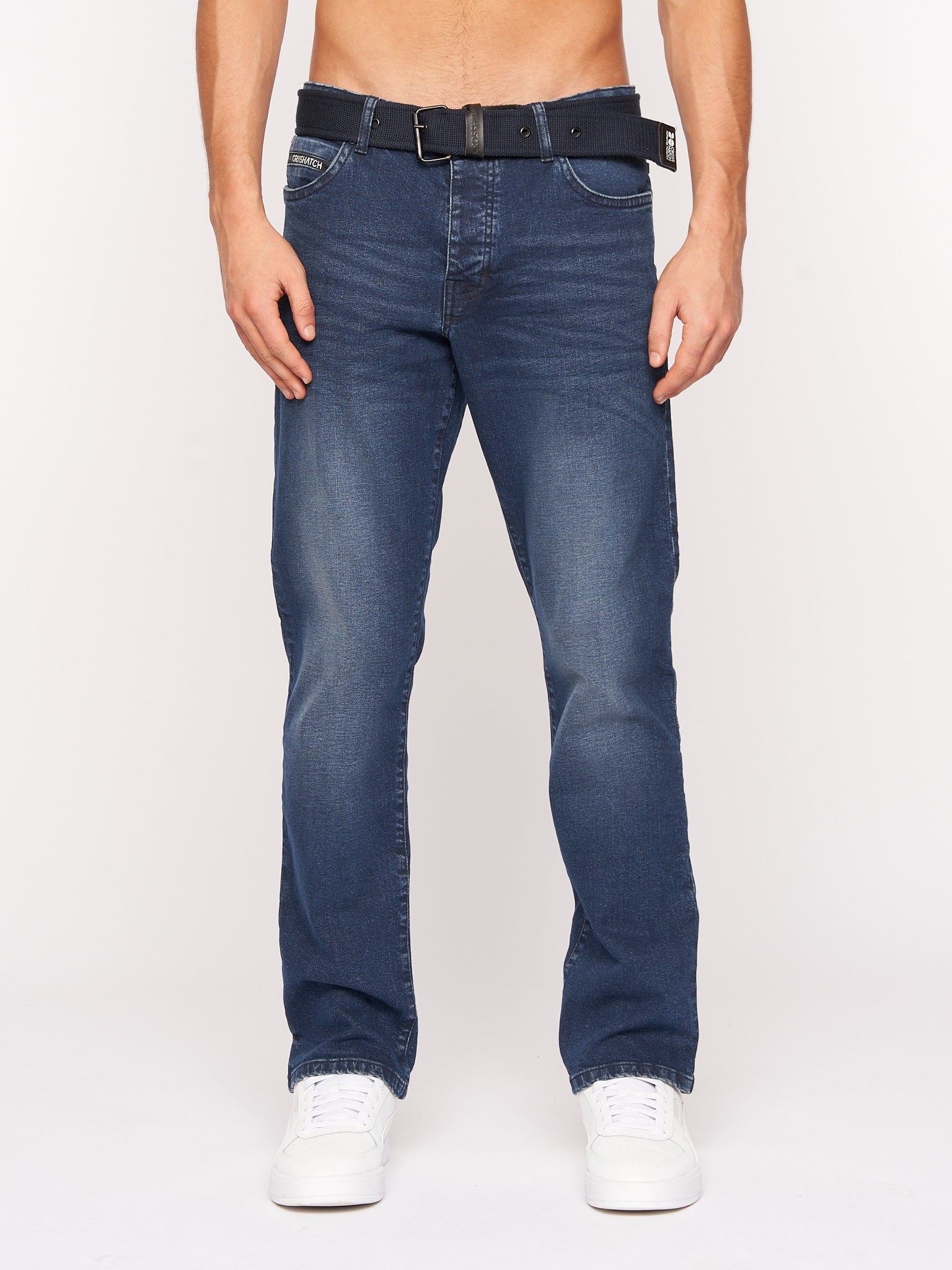 Princed Denim Jeans Dark Wash
