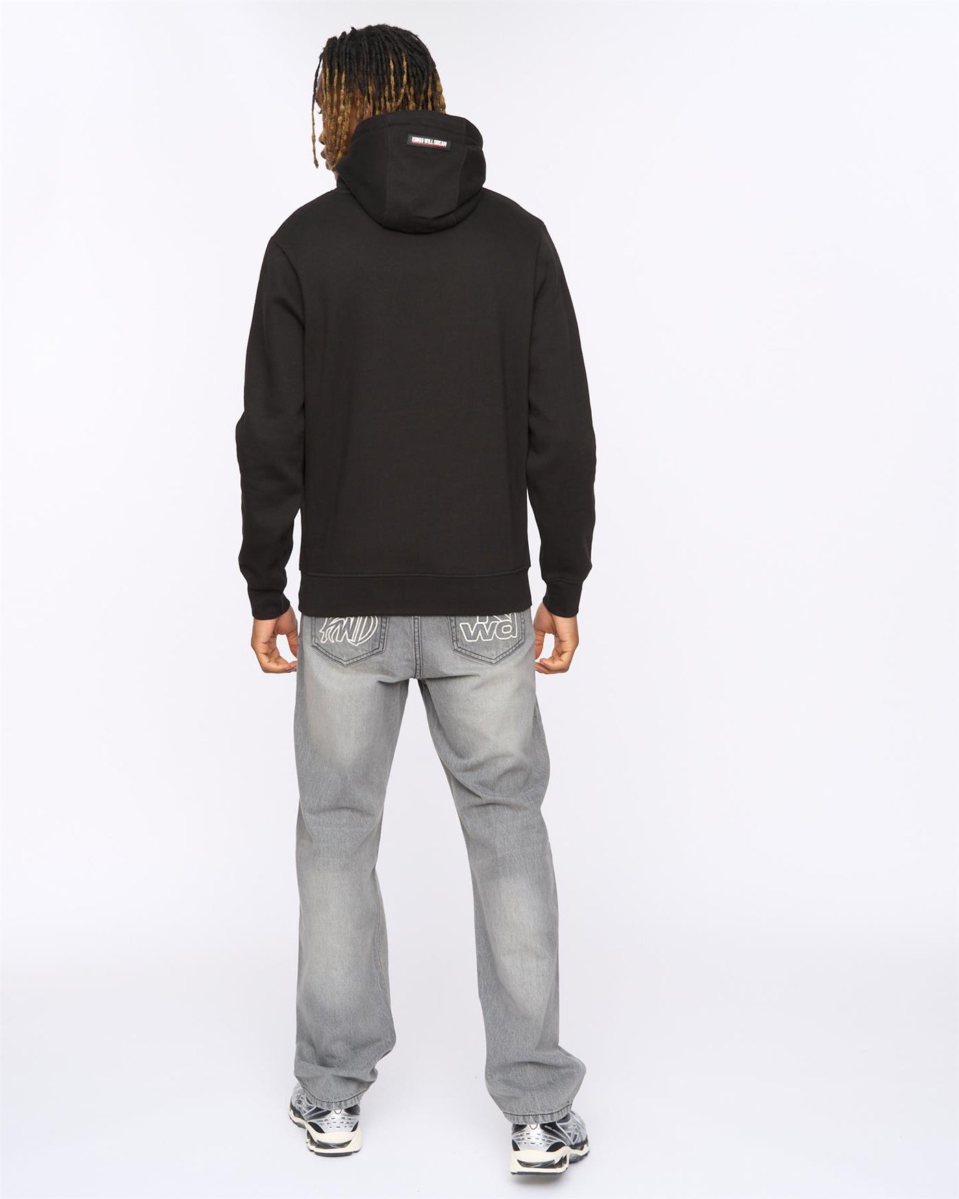 Mens Typeover Hoodie Black