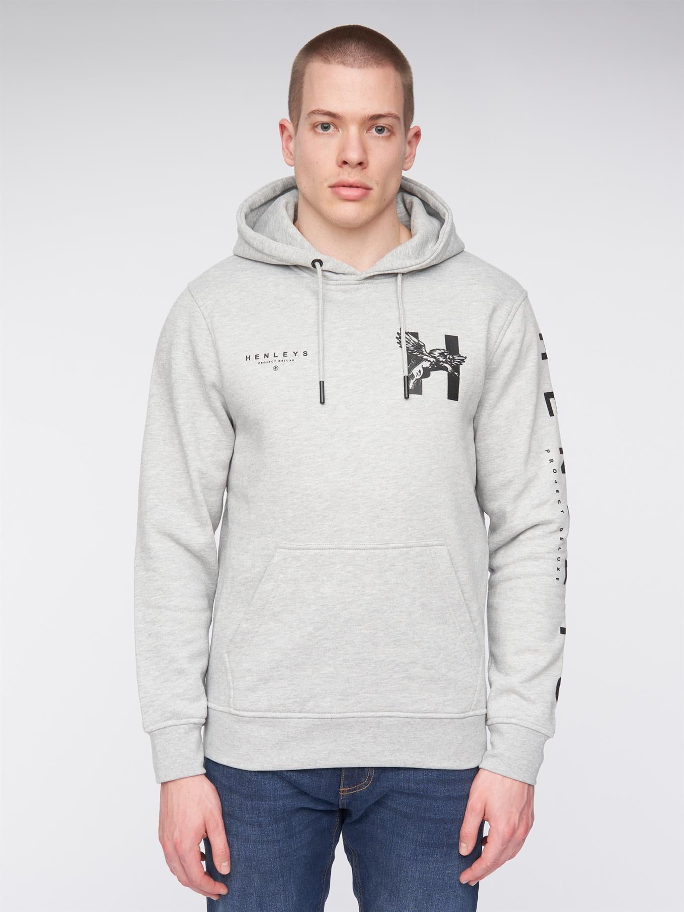 Mens Kilhen Hoodie Grey Marl