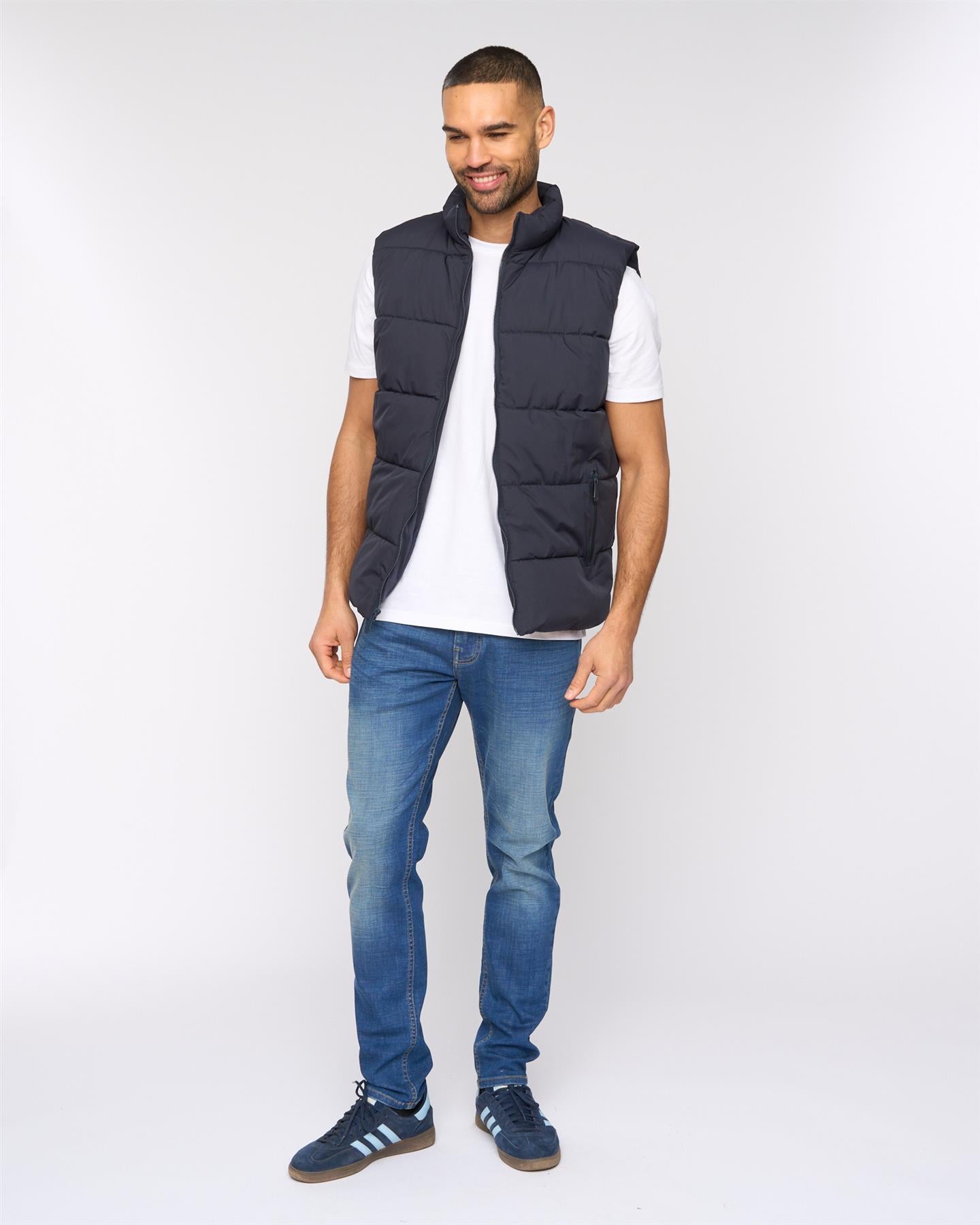 Mens  Stanten Puffer Gilet Navy