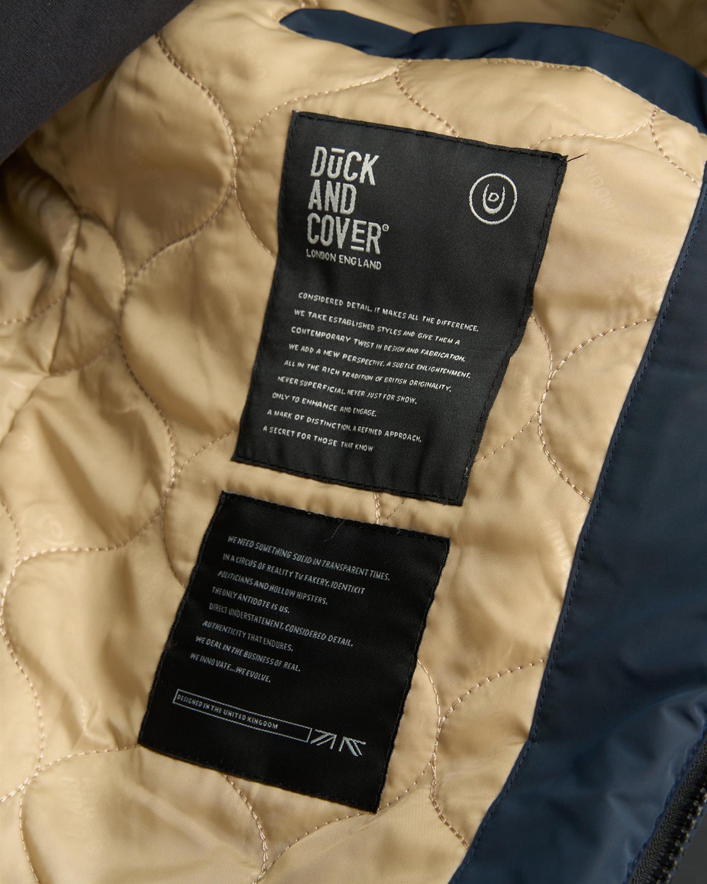 Mens Blensons Padded Jacket Navy