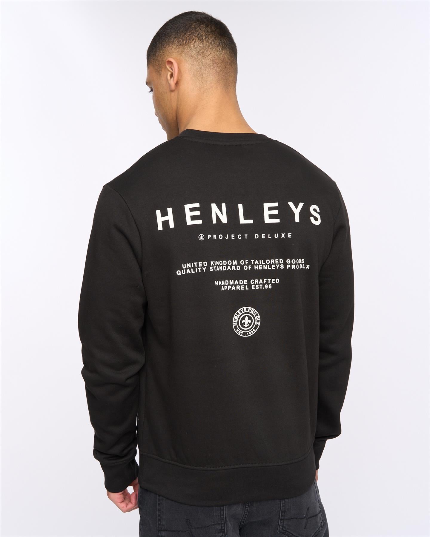 Mens Henstack Crew Black