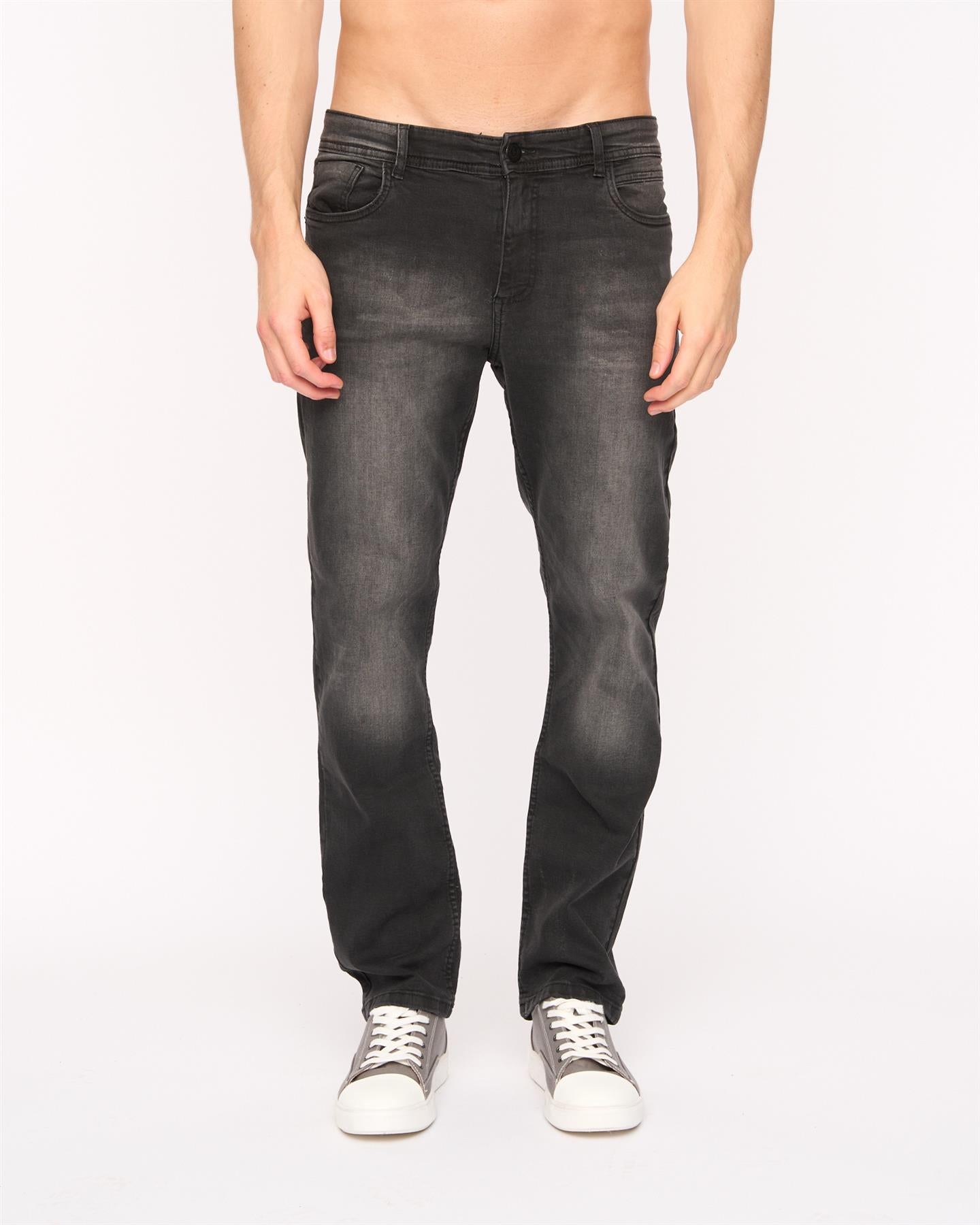 Mens Crestline Straight Leg Jeans Black
