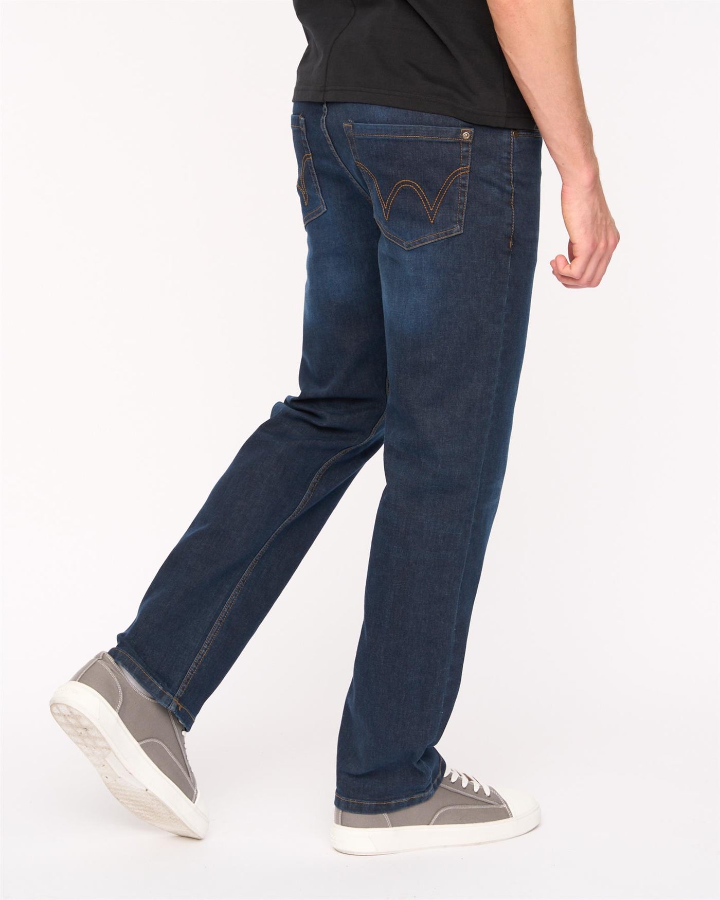 Mens Crestline Straight Leg Jeans Dark Wash