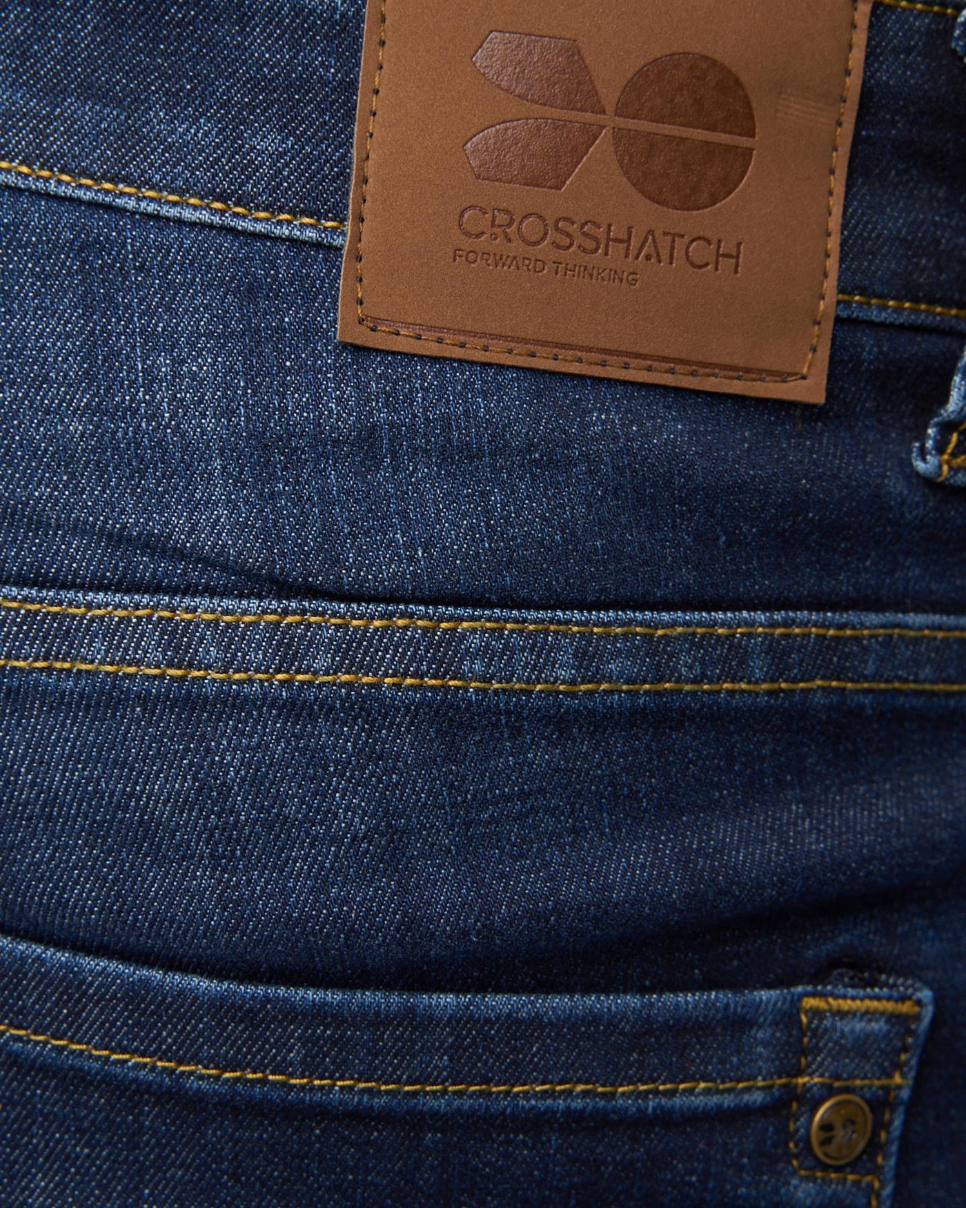 Mens Chas Straight Fit Jeans Dark Wash