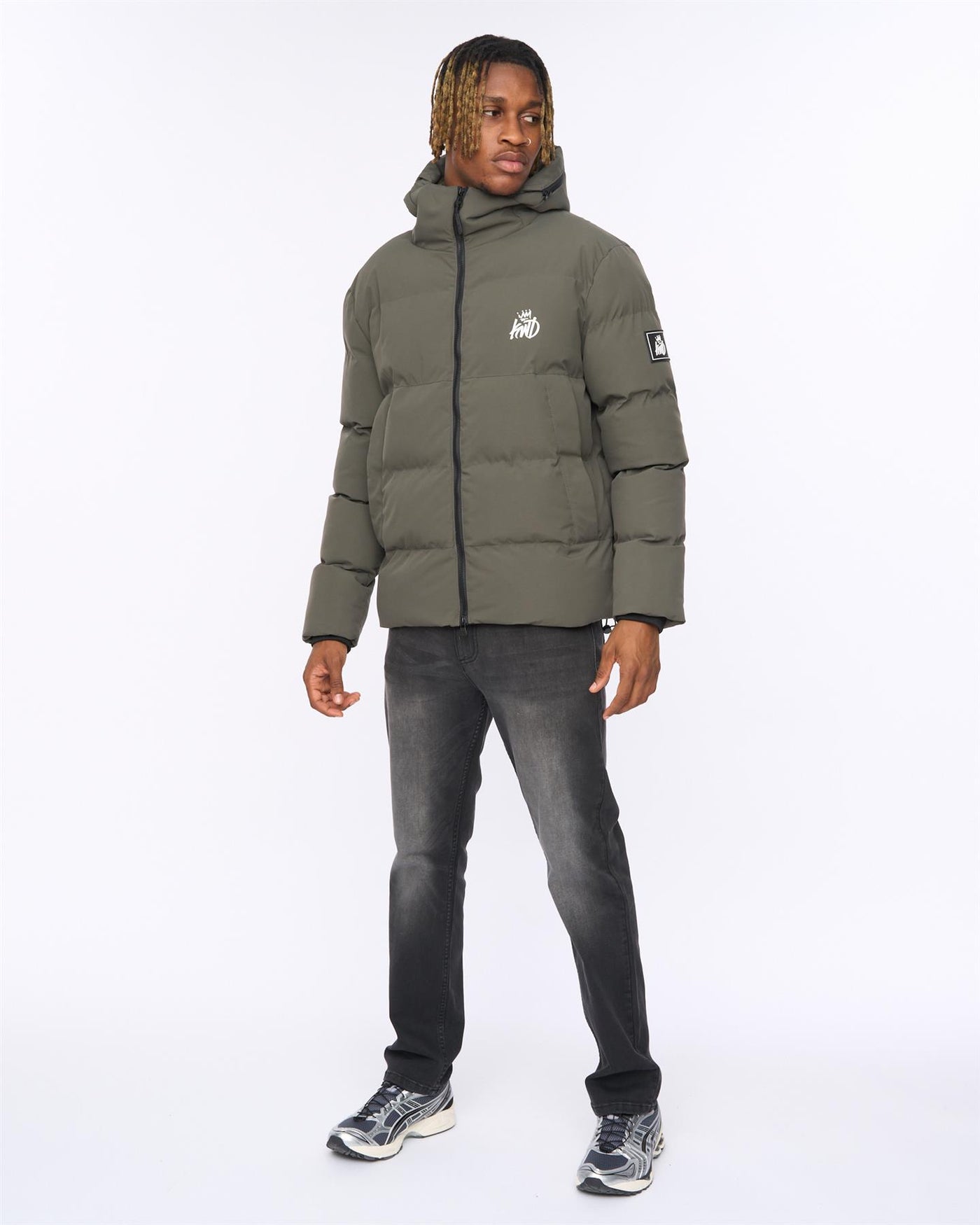 Mens Nahjo Puffer Jacket Olive