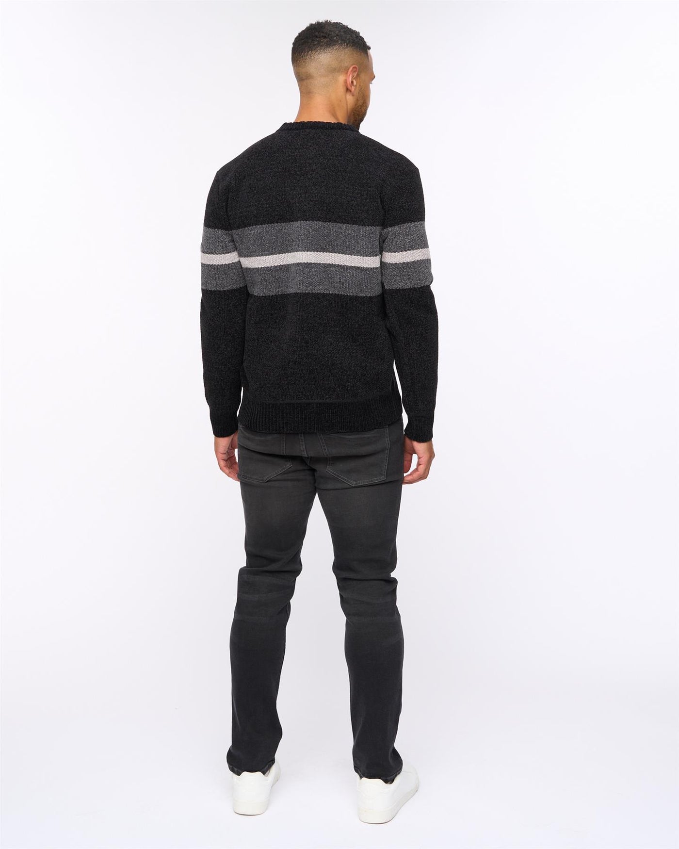 Mens Maskell Crew Knit Black