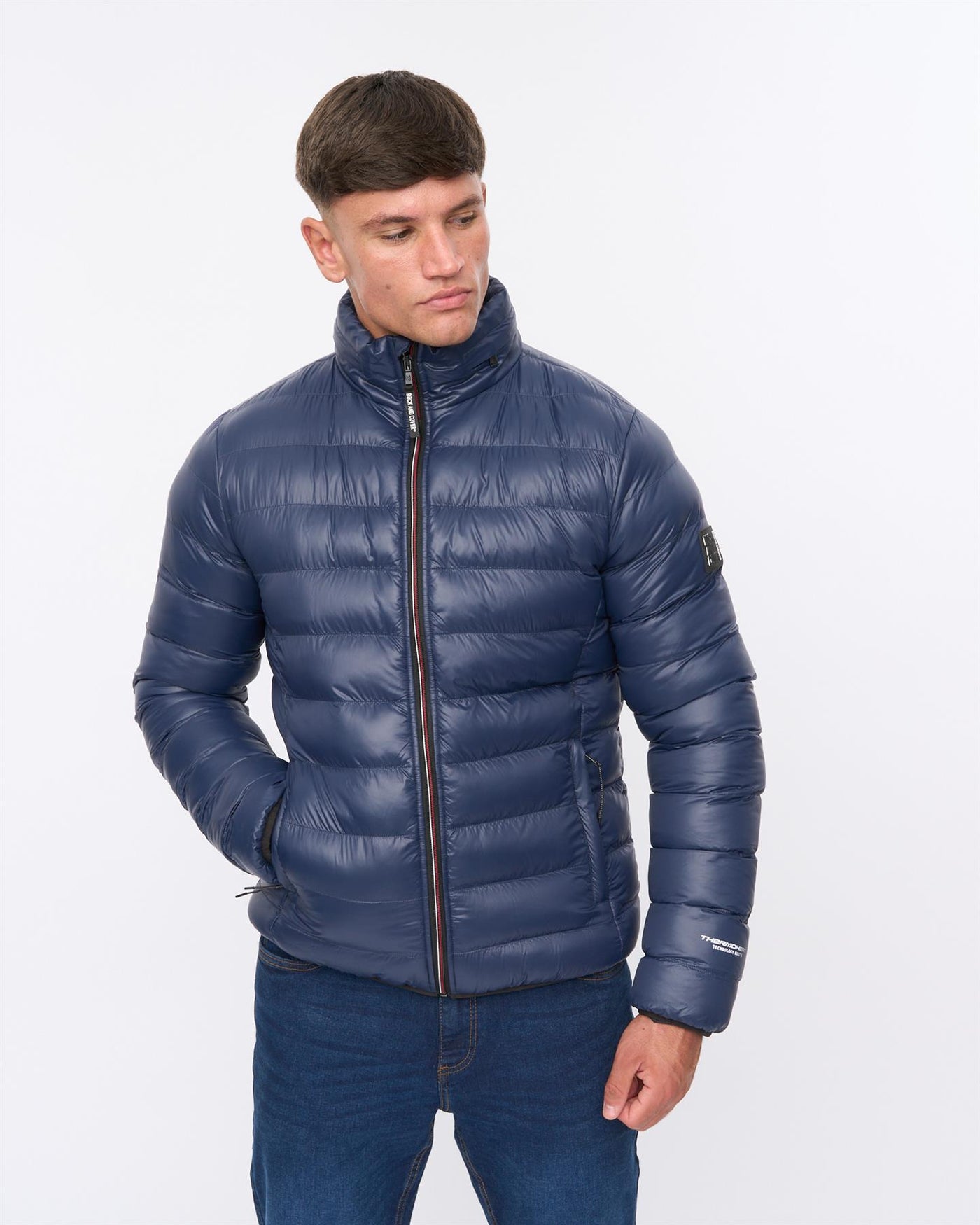 Mens Shemmy Two Quilted Jacket Navy