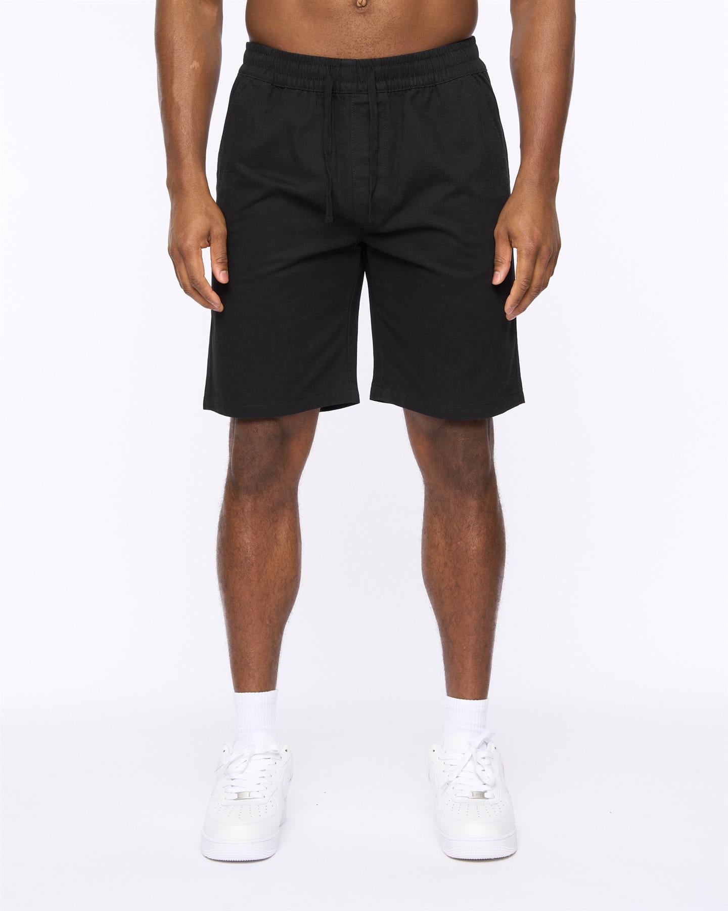 Mens Blansmoore Elastic Waist Shorts Black