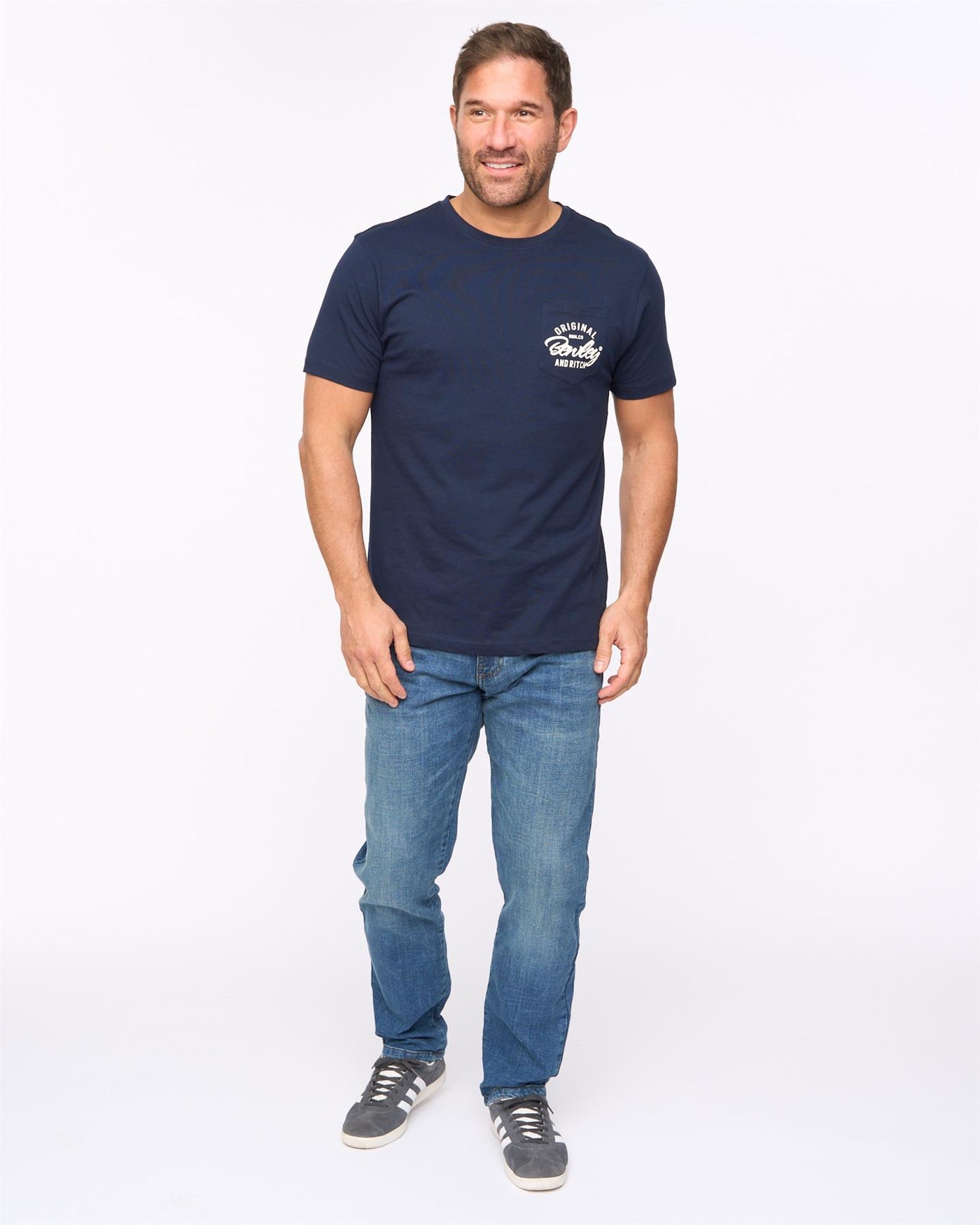 Mens Milestan T-Shirt Navy