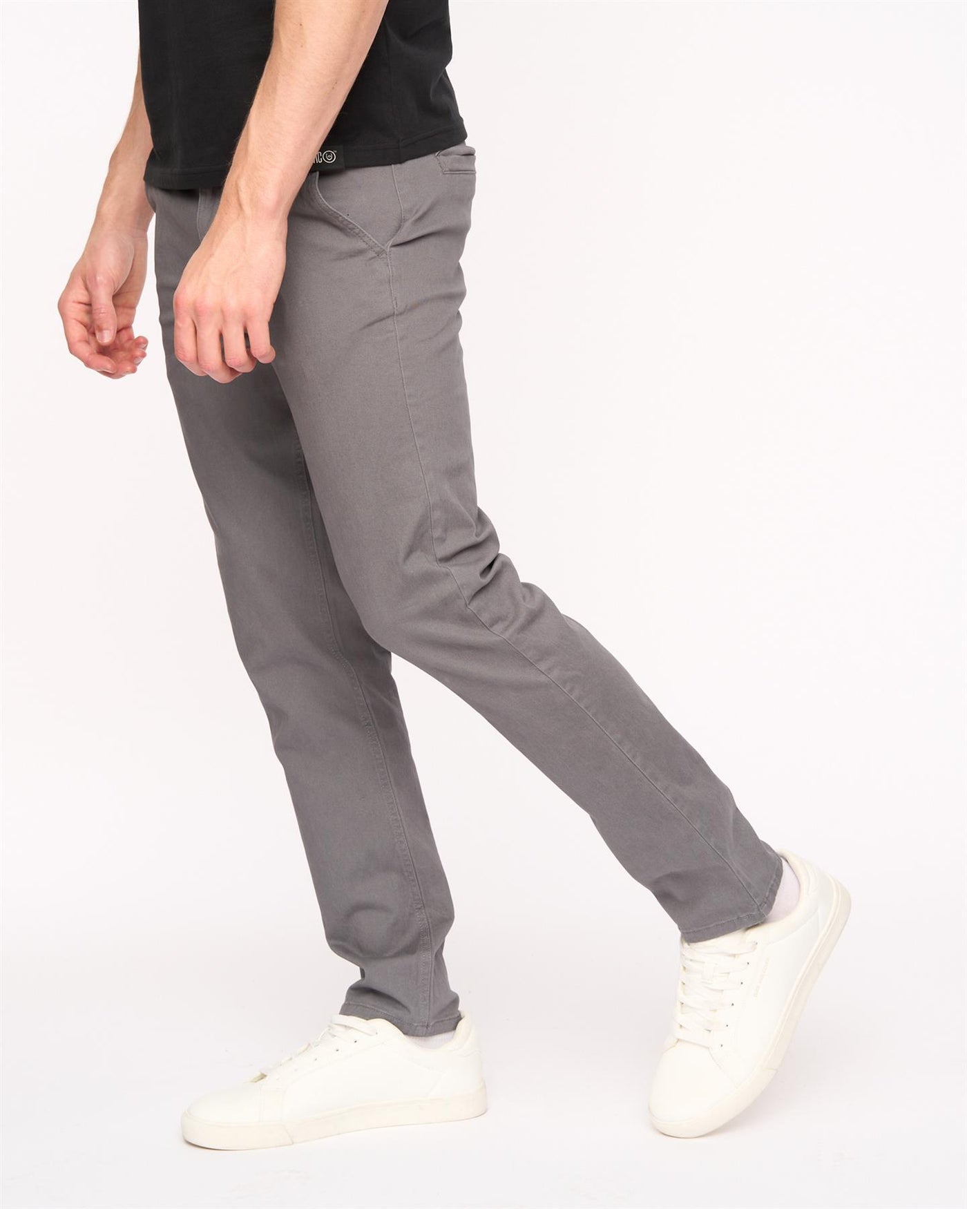 Mens Moretor Chinos Dark Grey