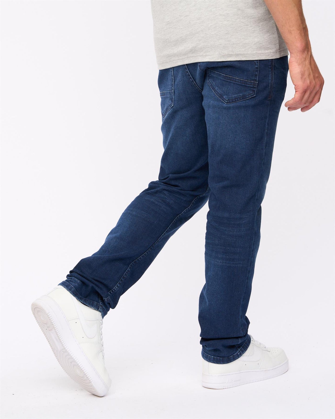 Mens Svelte Slim Fit Stretch Jeans Dark Wash