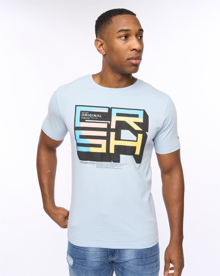 Mens Boxvibe T-Shirt Sky Blue