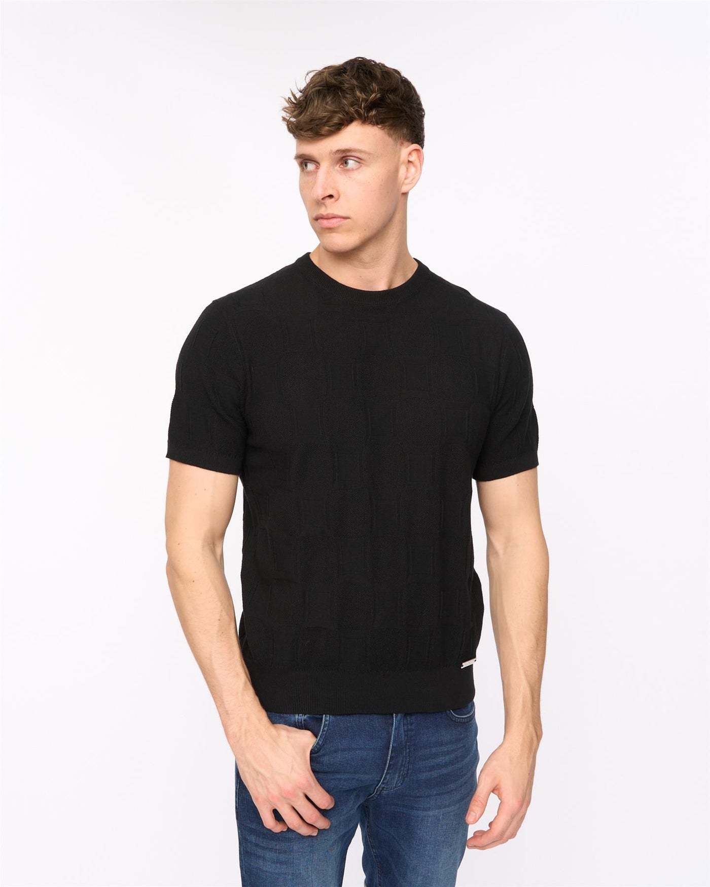 Mens Littleton Knit T-Shirt Black