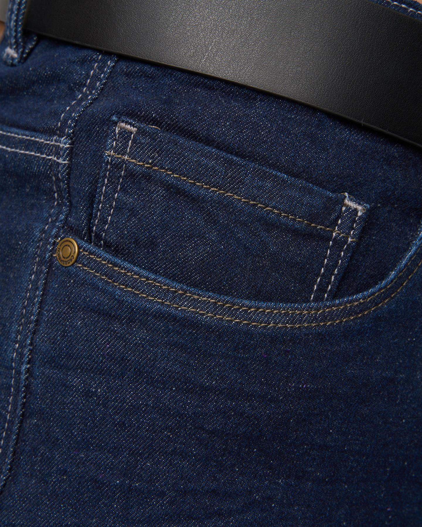 Crosshatch Mens Cadman Straight Jeans Raw Wash